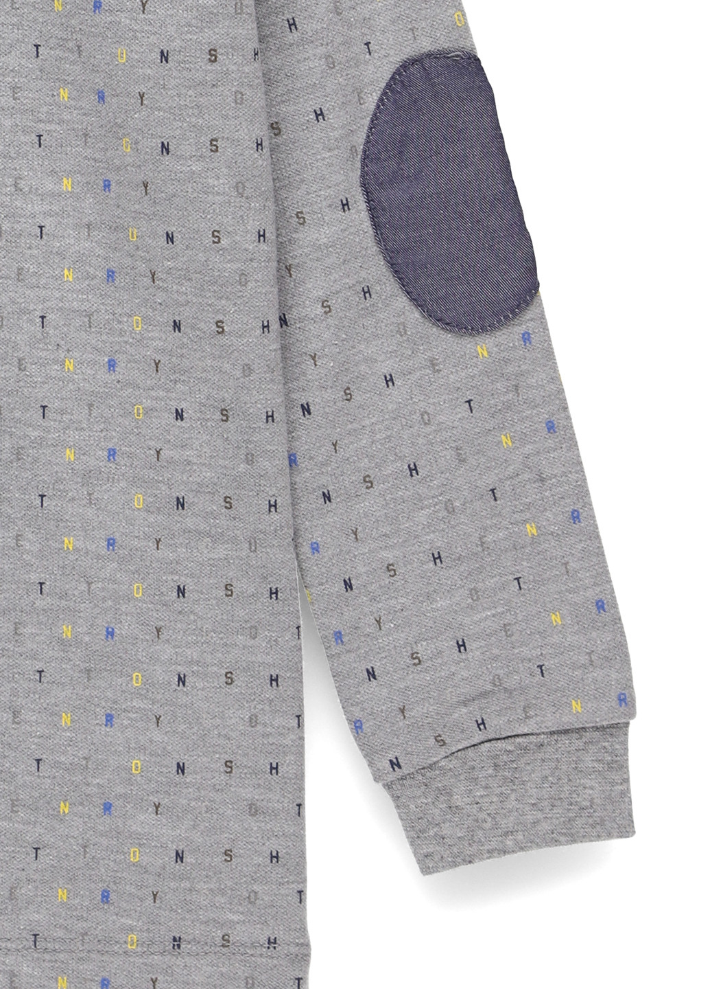 Серая детская футболка-поло для мальчика Henry Cotton's с надписью