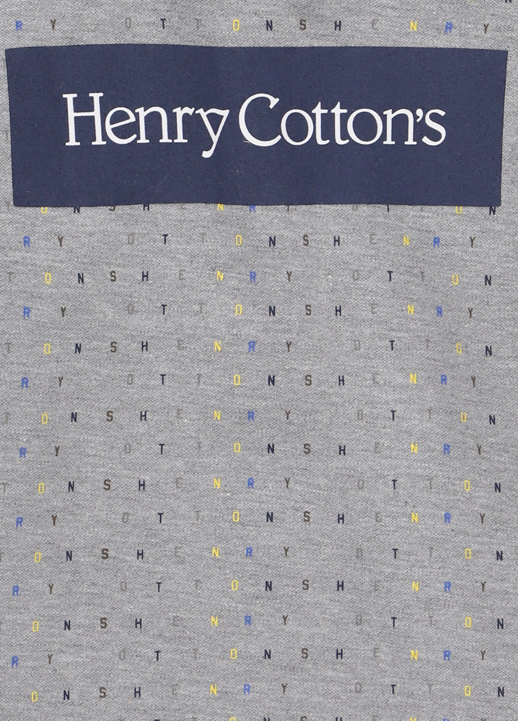 Серая детская футболка-поло для мальчика Henry Cotton's с надписью
