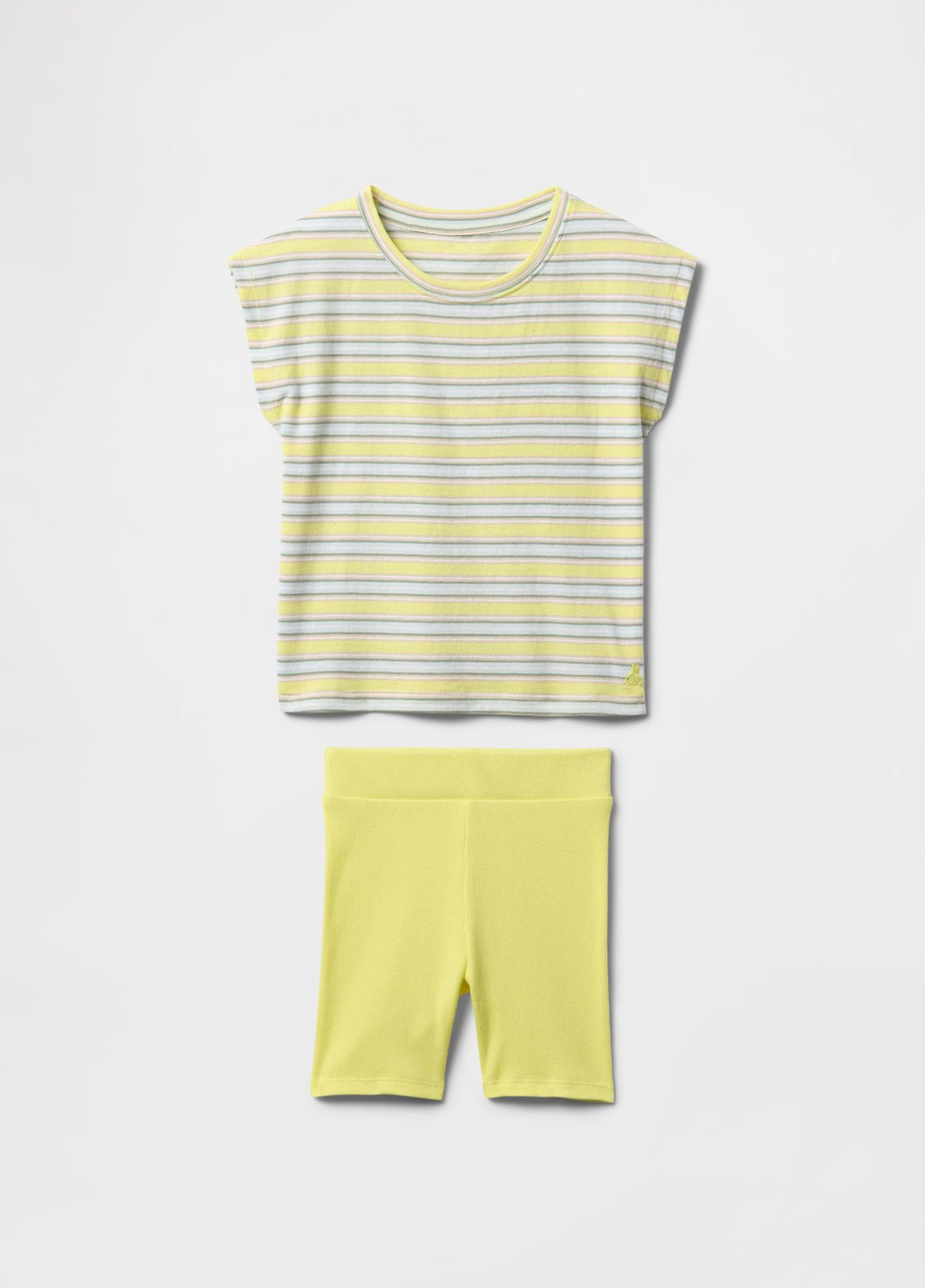 Жовтий демісезонний комплект (футболка, шорти) Gap