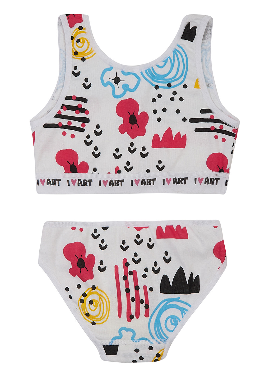 Белый демисезонный комплект (топ, трусы) Garnamama