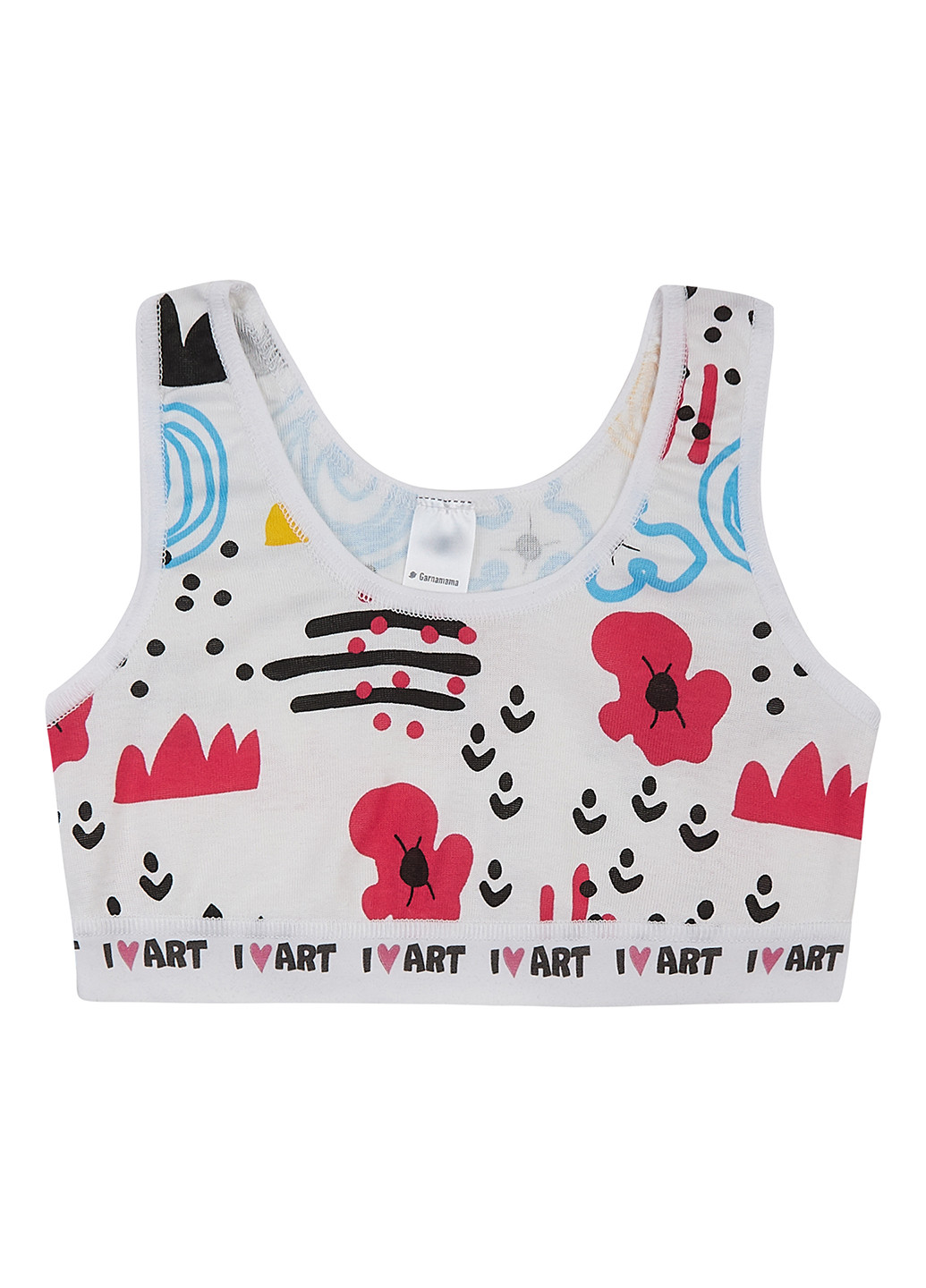 Белый демисезонный комплект (топ, трусы) Garnamama