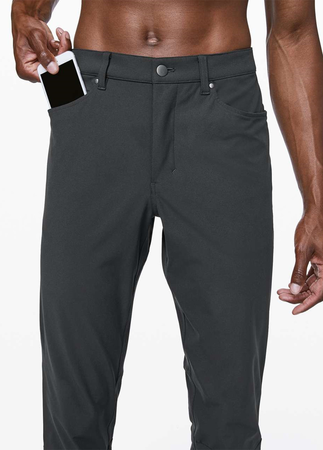 Графитовые кэжуал демисезонные чиносы брюки Lululemon Athletica