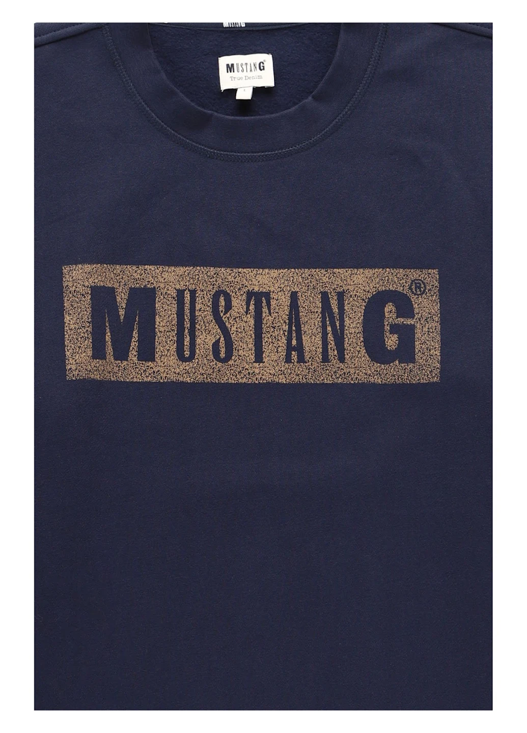 Темно-синій світшот Mustang логотип без декору (323001725)