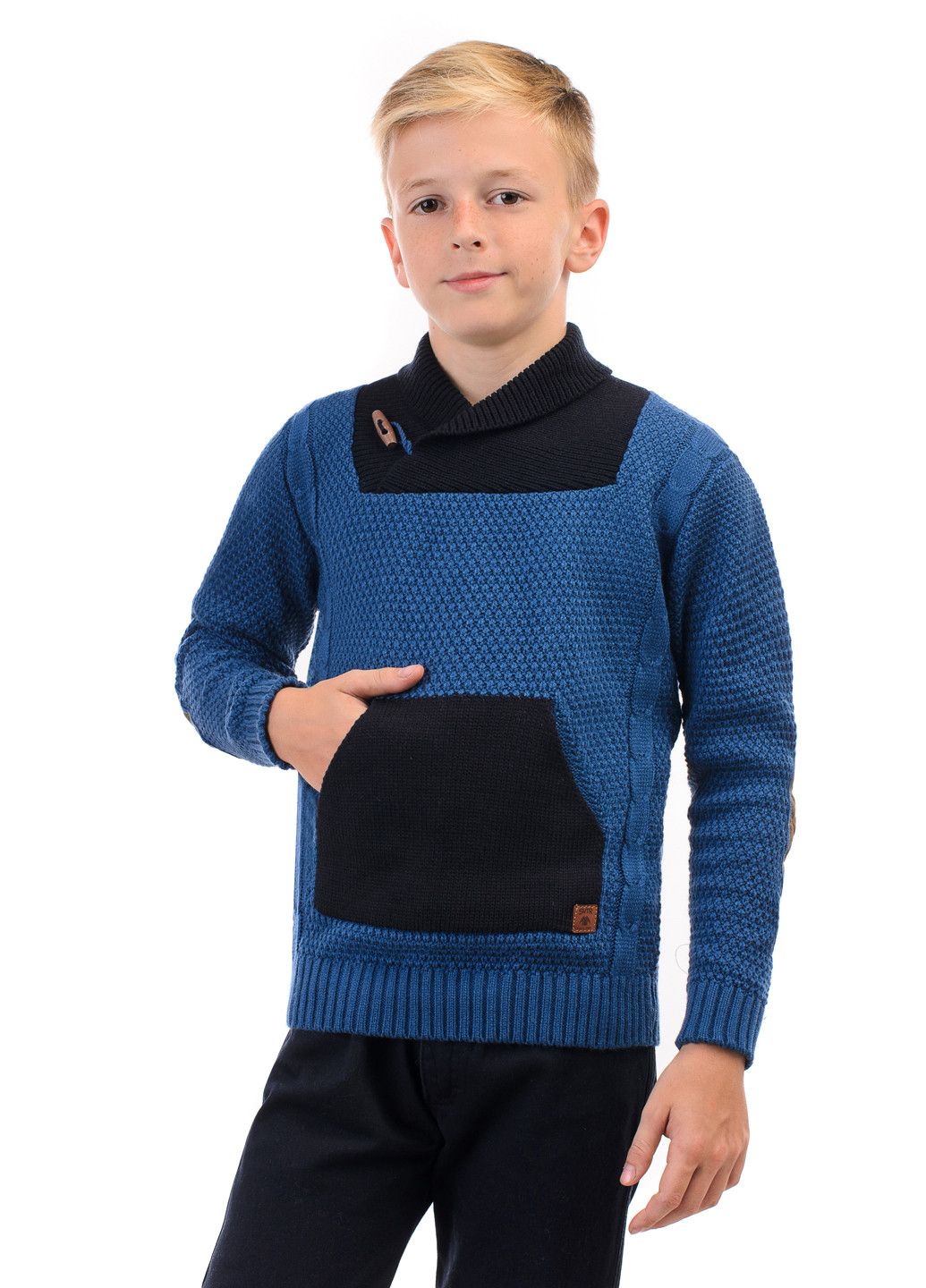 Синий демисезонный пуловер пуловер SVTR