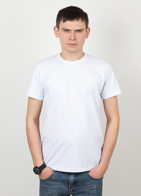 Белая мужская футболка *классика gbi* Габби