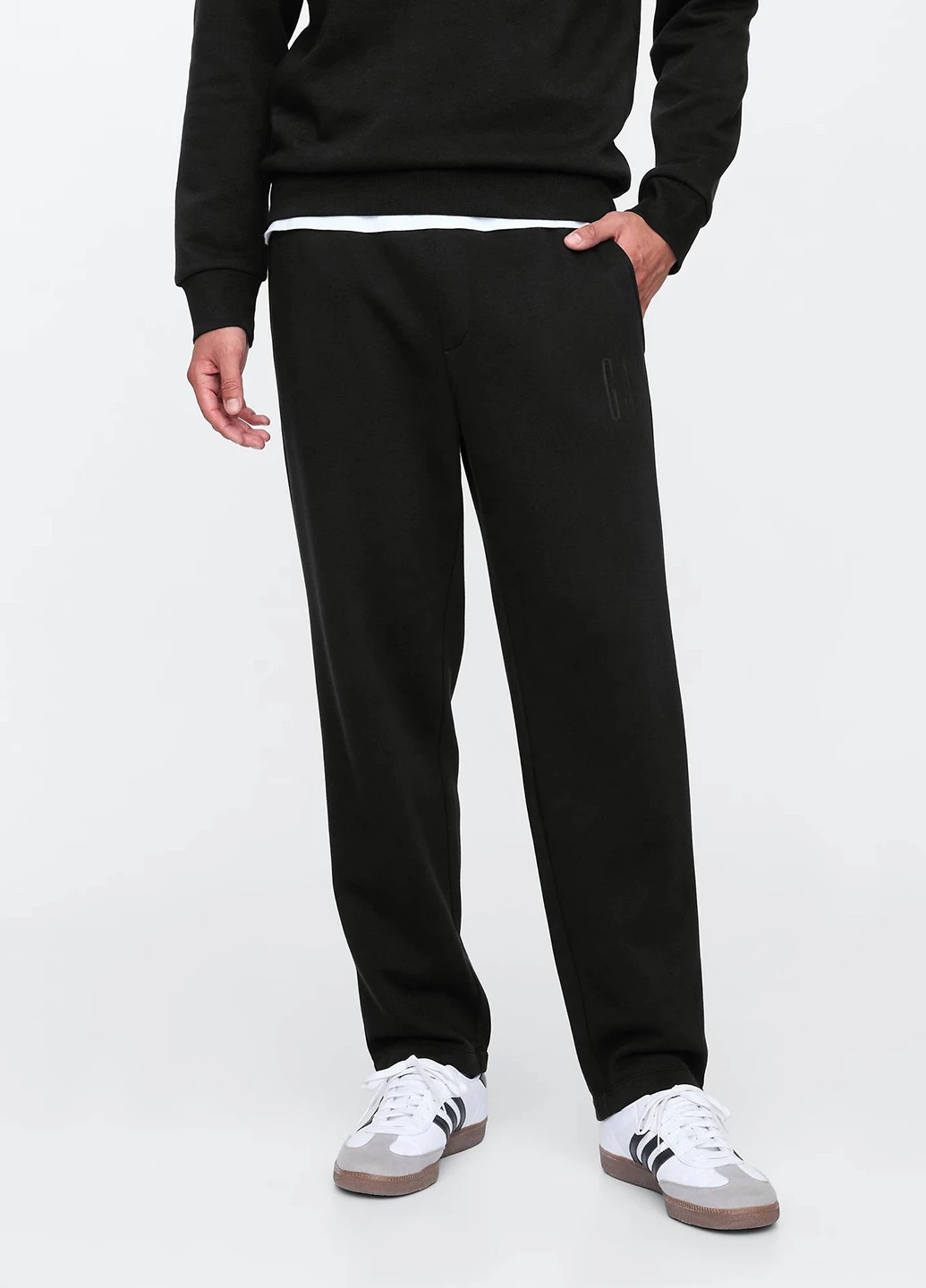 Черные спортивные зимние зауженные брюки Gap