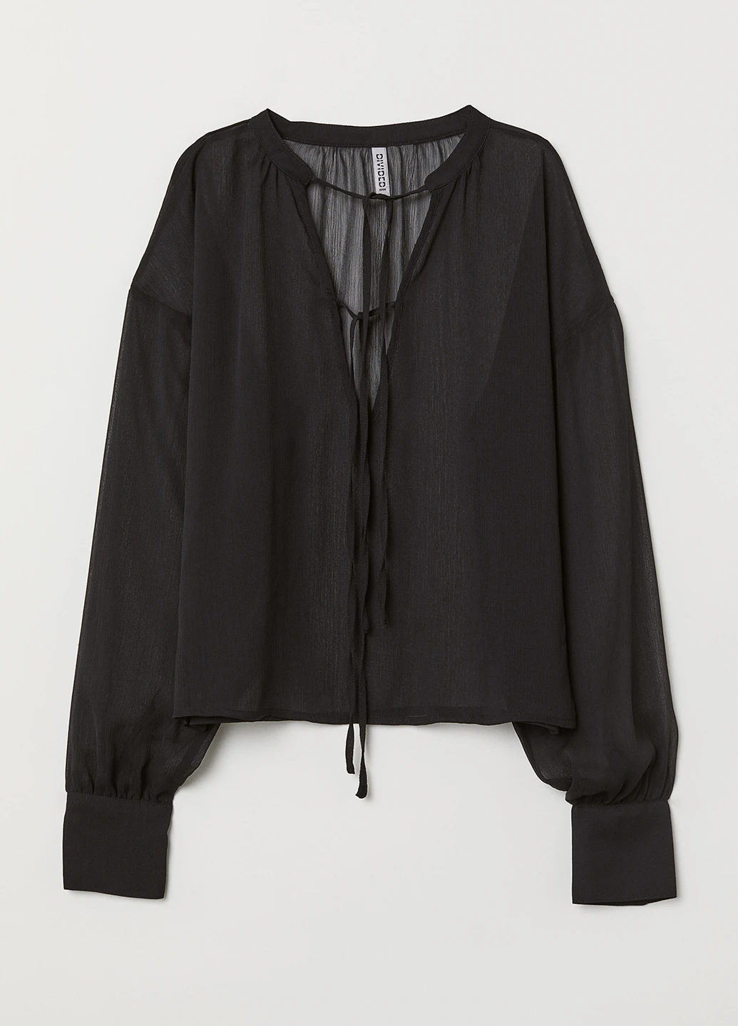 Чёрная блуза H&M