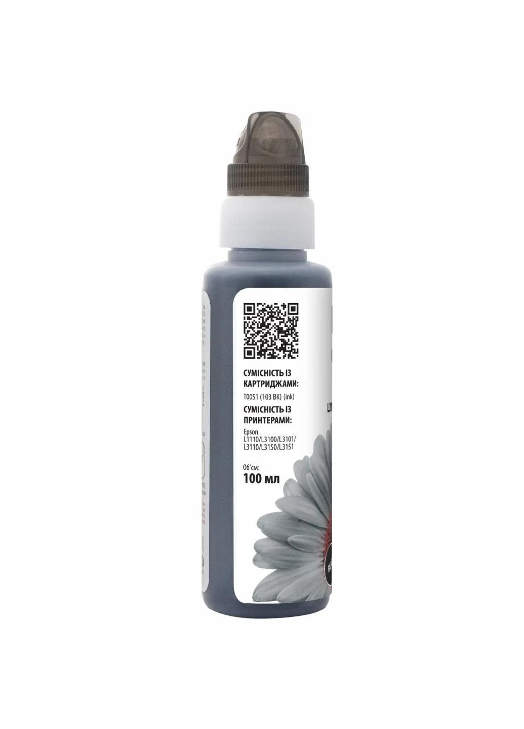 Чернила (E103-690-1K) Barva EPSON L1110/L3100 (103) BLACK 100 мл OneKey (247485281)
