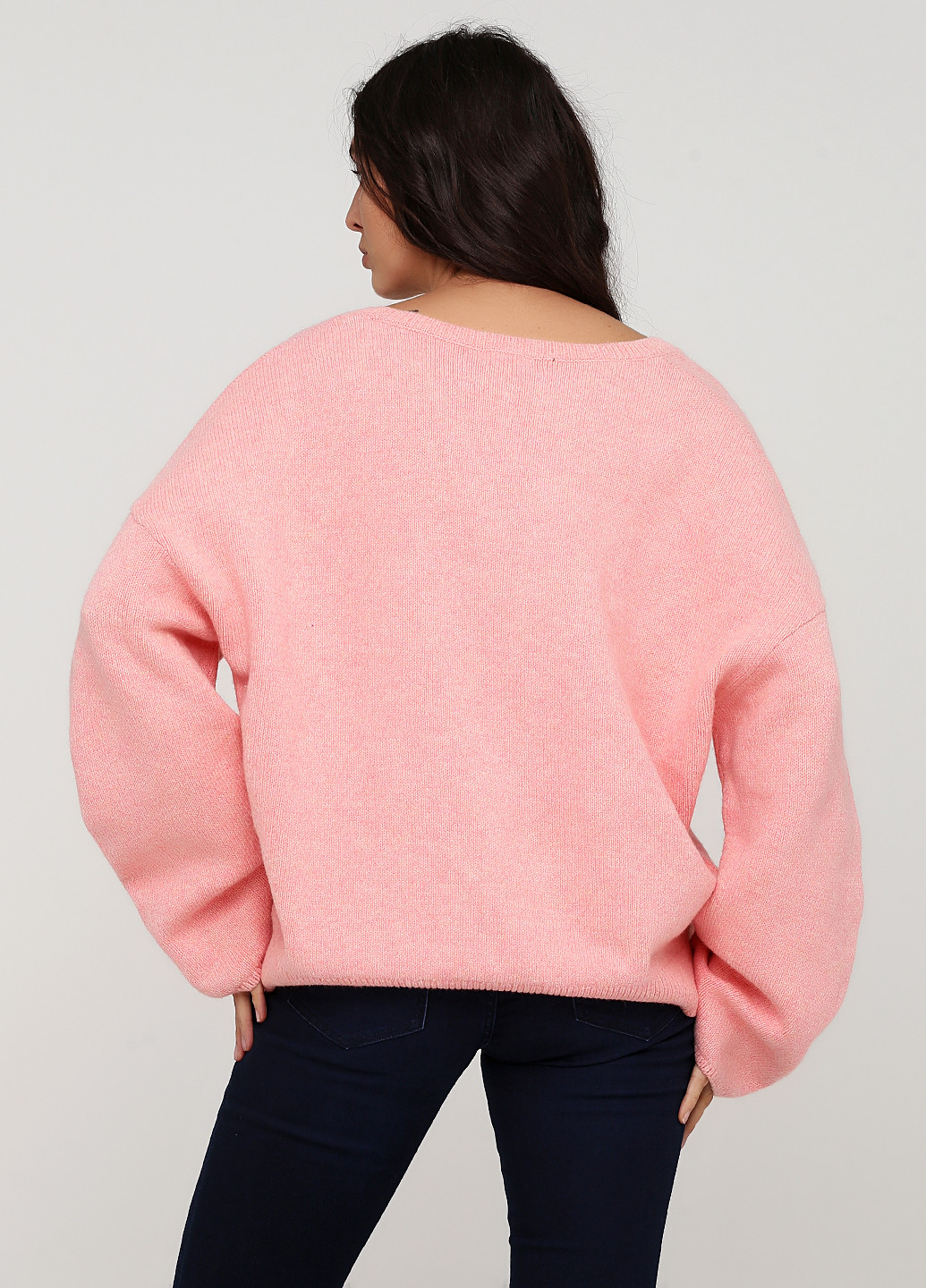 Розовый демисезонный пуловер пуловер MTWTFSS Weekday