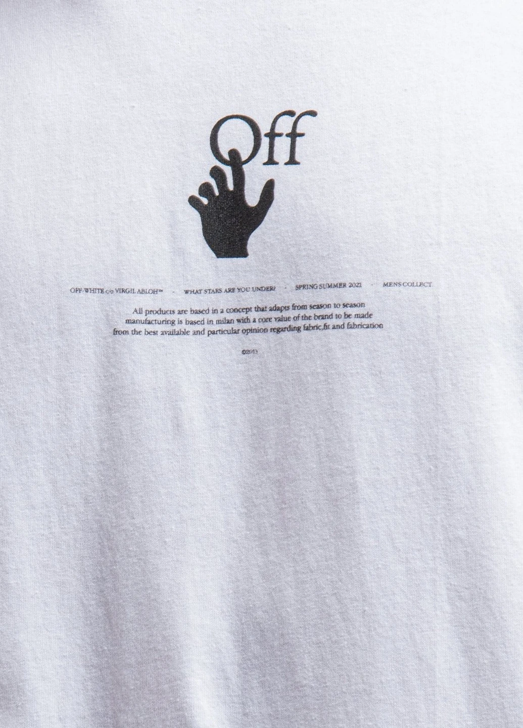 Біла біла футболка з принтом Off-White