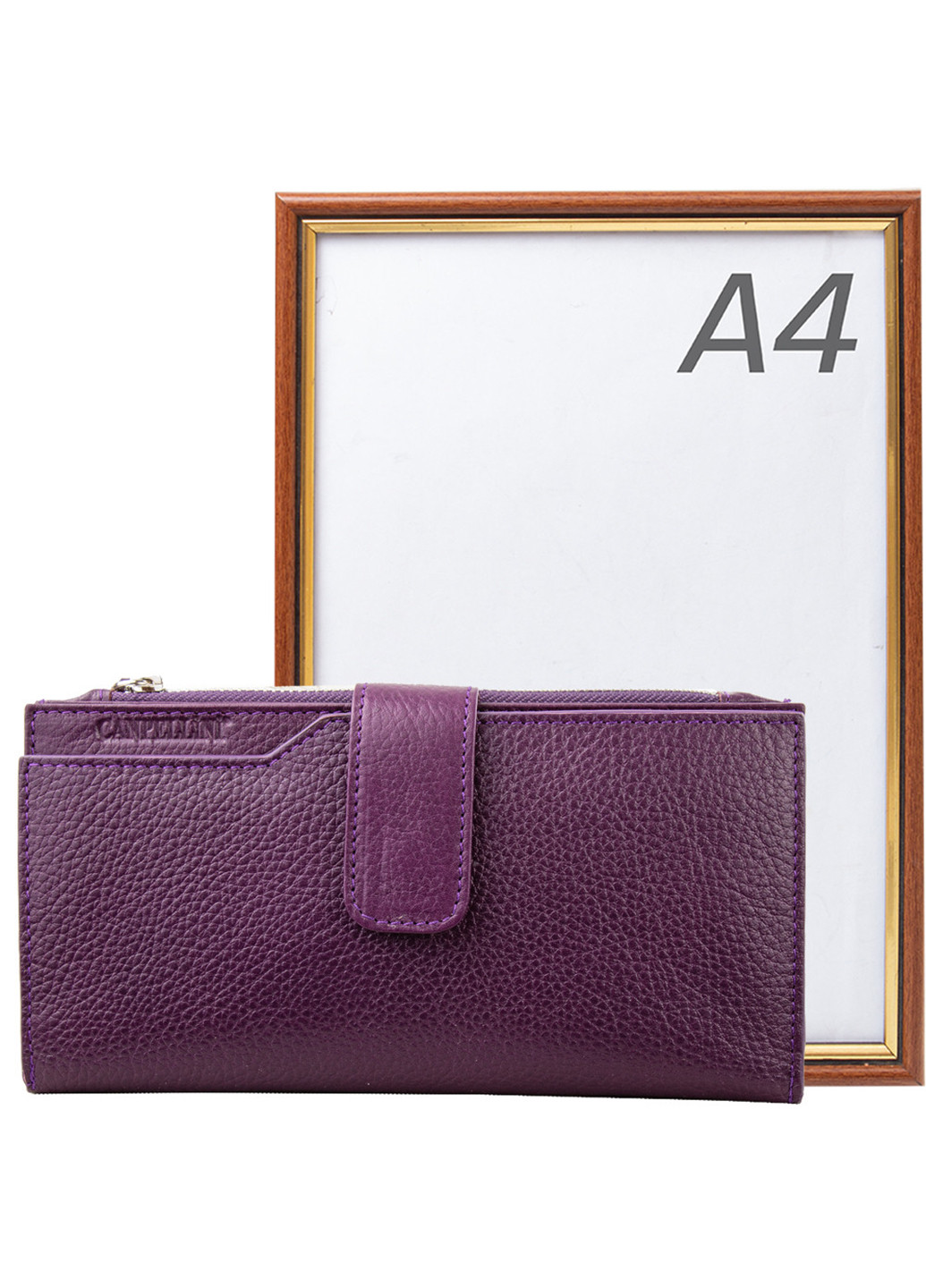 Жіночий шкіряний гаманець 10х18х1,5 см Canpellini (253032042)