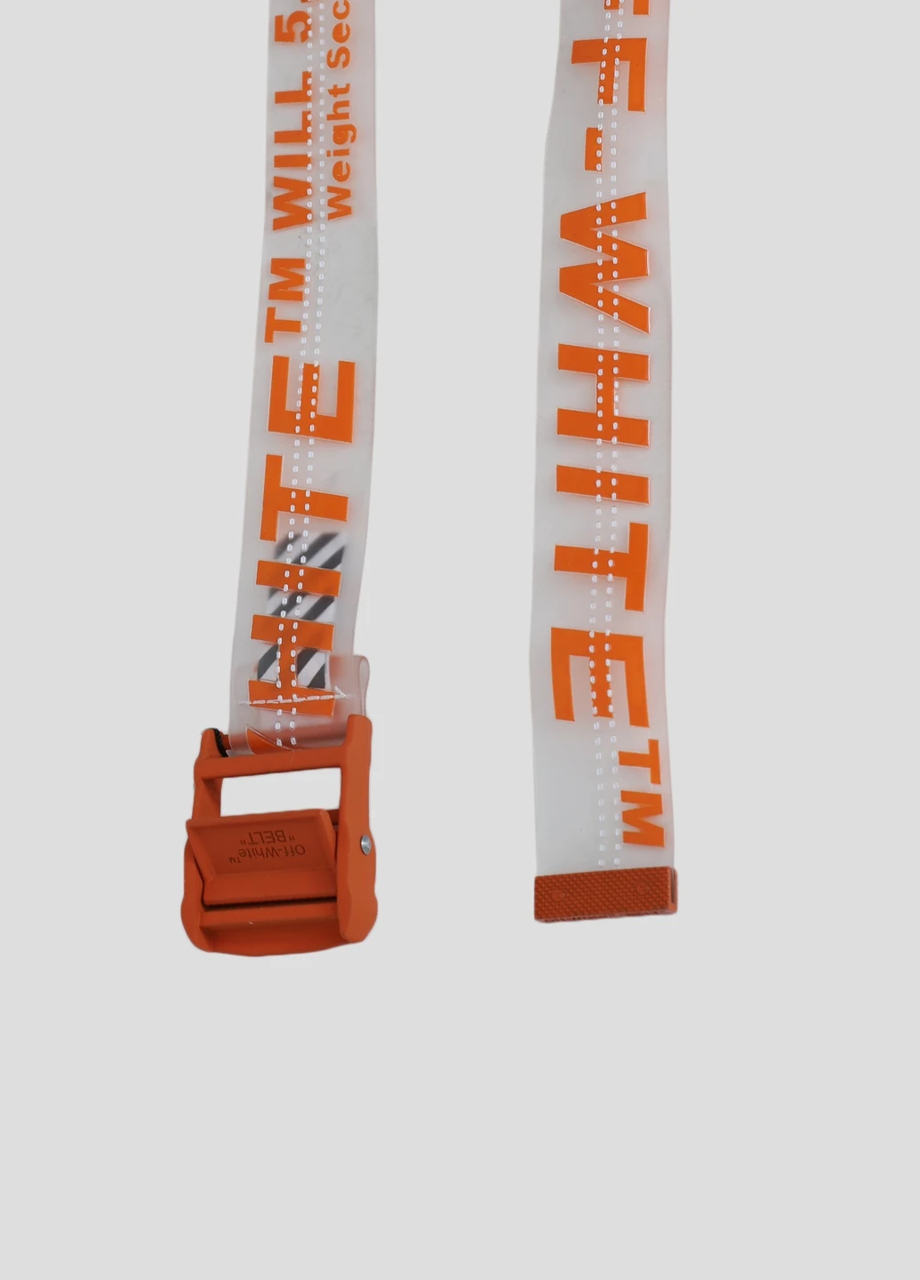 Светло-серый текстильный ремень Off-White (228291388)