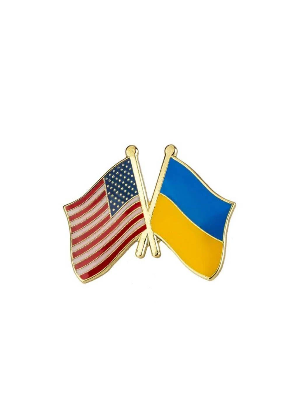 Брошка-значок Прапор США-Україна Broshe BRGV112716 (253617408)