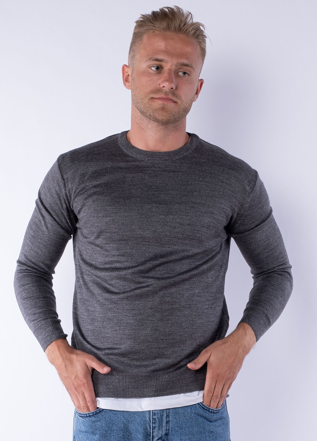 Серый демисезонный джемпер джемпер Time of Style