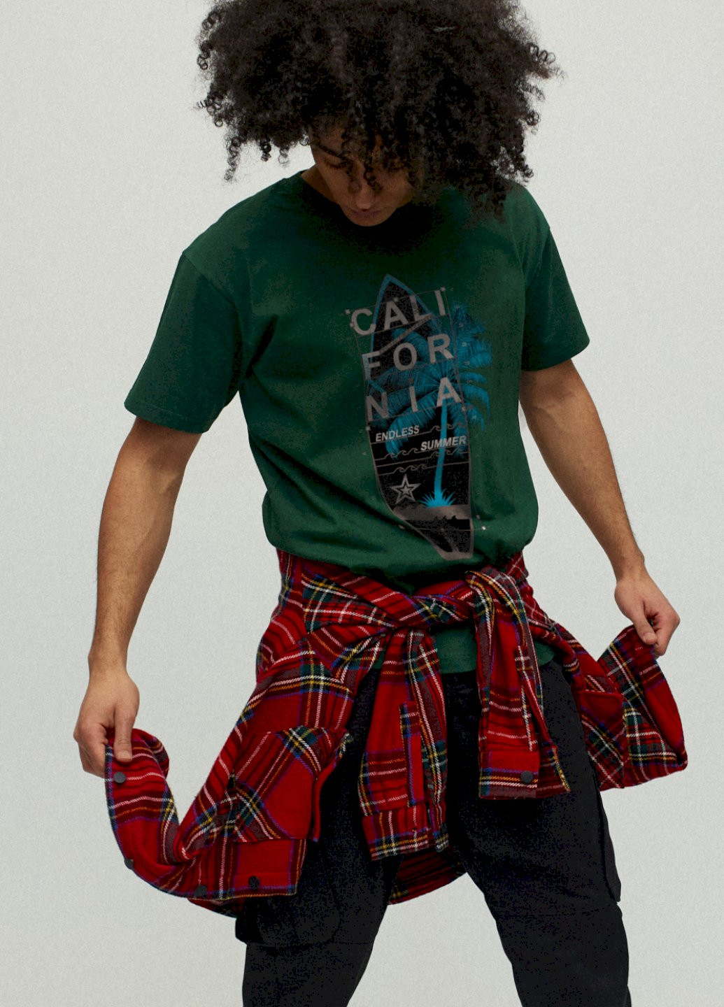 Темно-зелена футболка чоловіча YAPPI