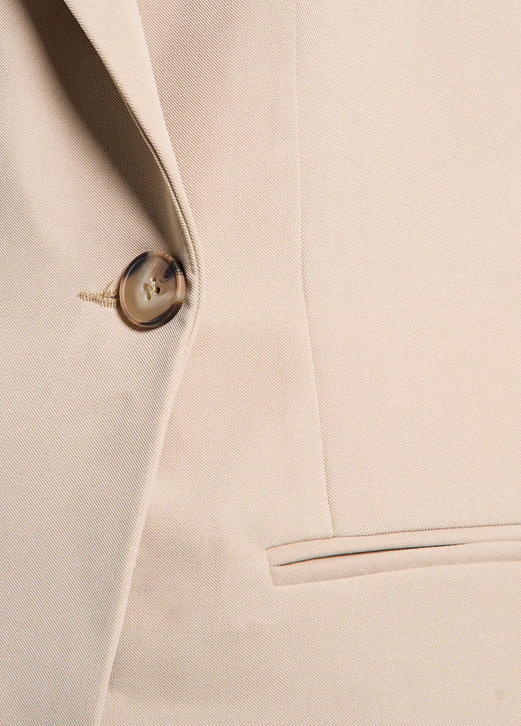 Бежевый женский жакет SHEIN однотонный - демисезонный