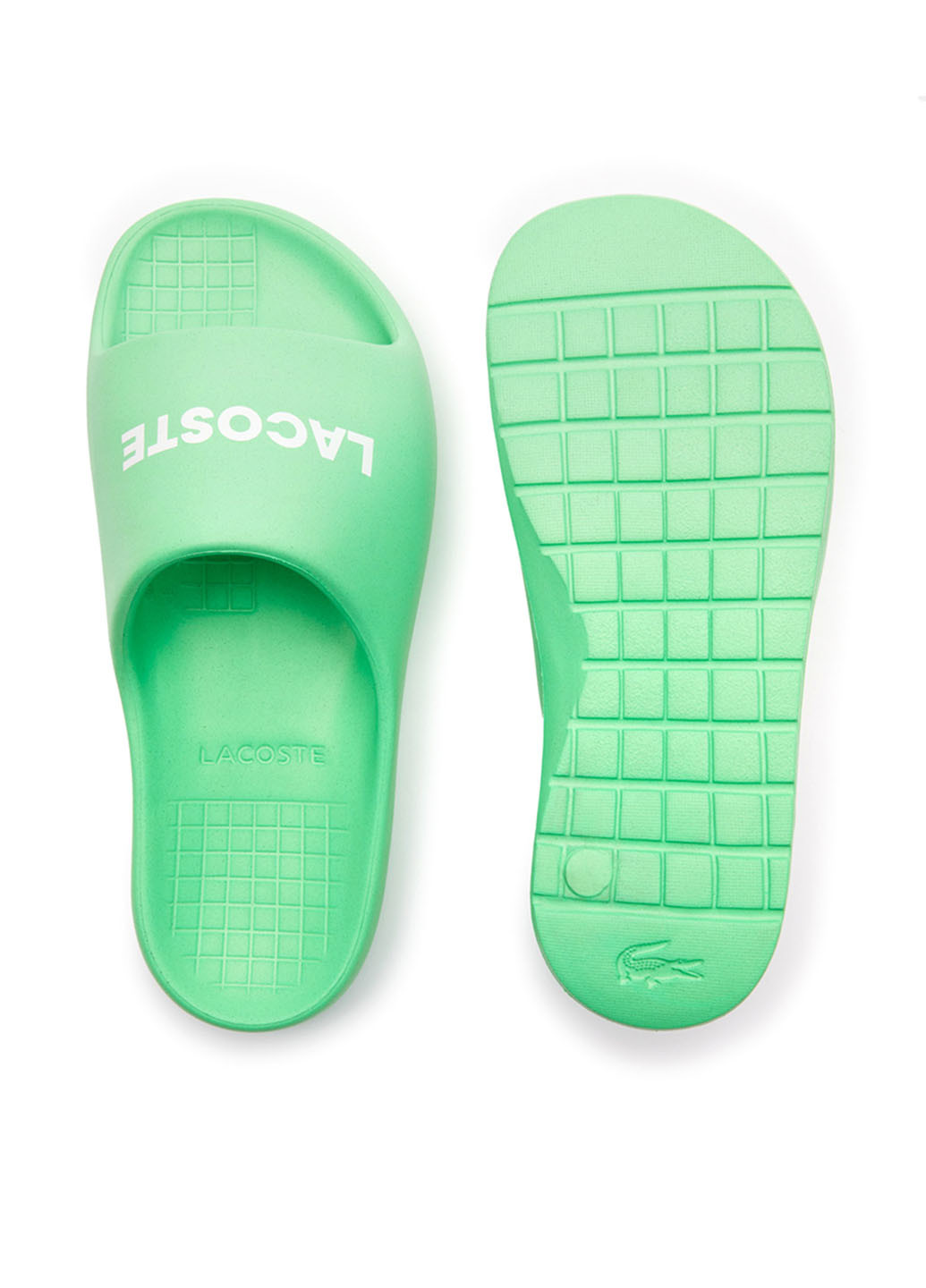 Мятные пляжные, кэжуал шлепанцы Lacoste