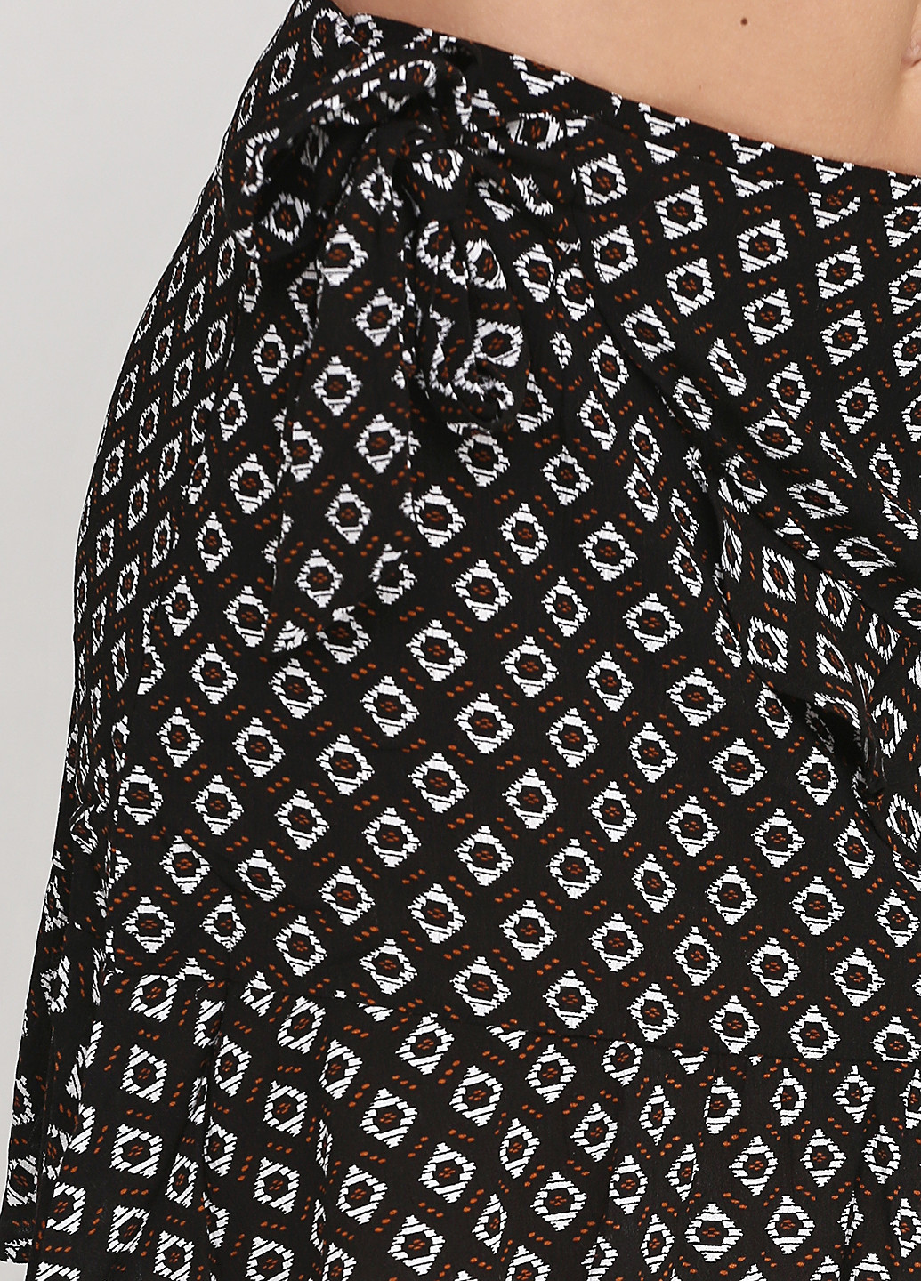 Черная кэжуал с геометрическим узором юбка Imperial мини