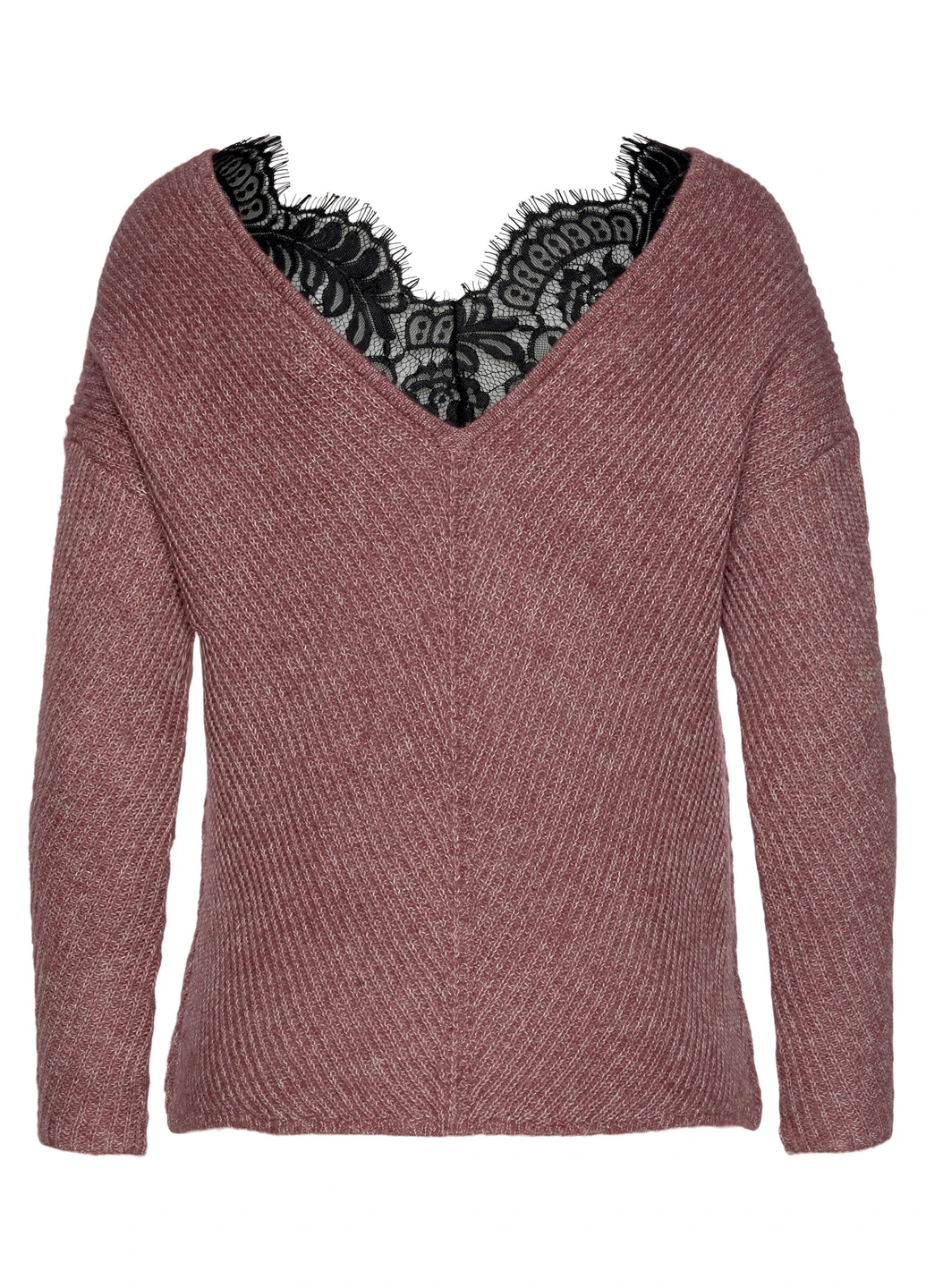 Темно-розовый демисезонный свитер Vero Moda