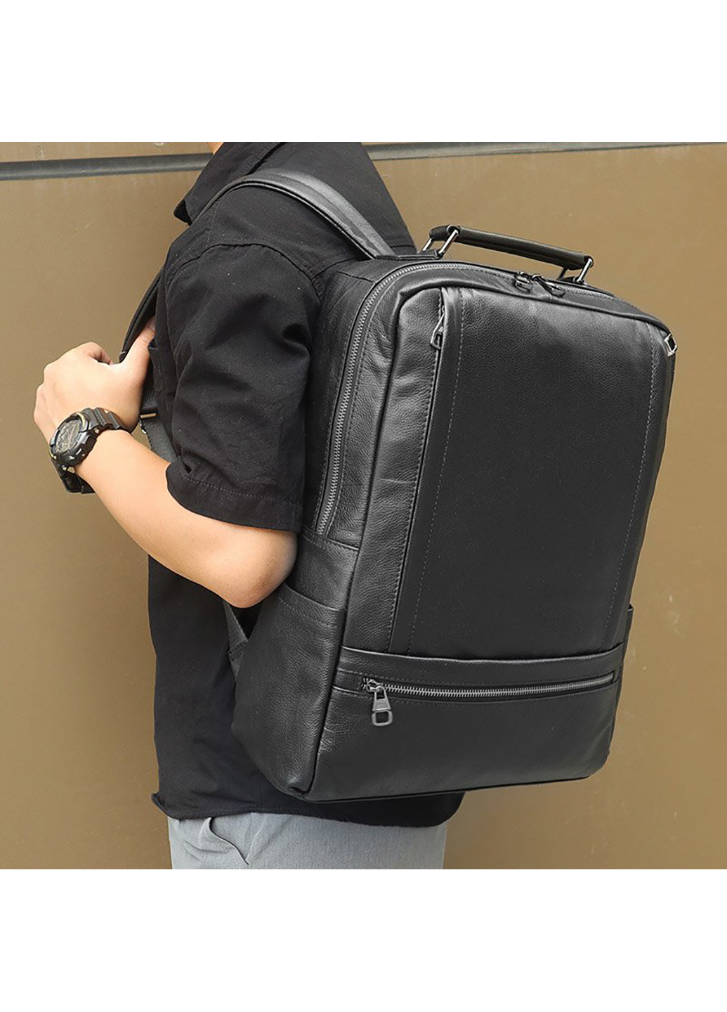 Шкіряний рюкзак 30х43х11 см Vintage (252415779)