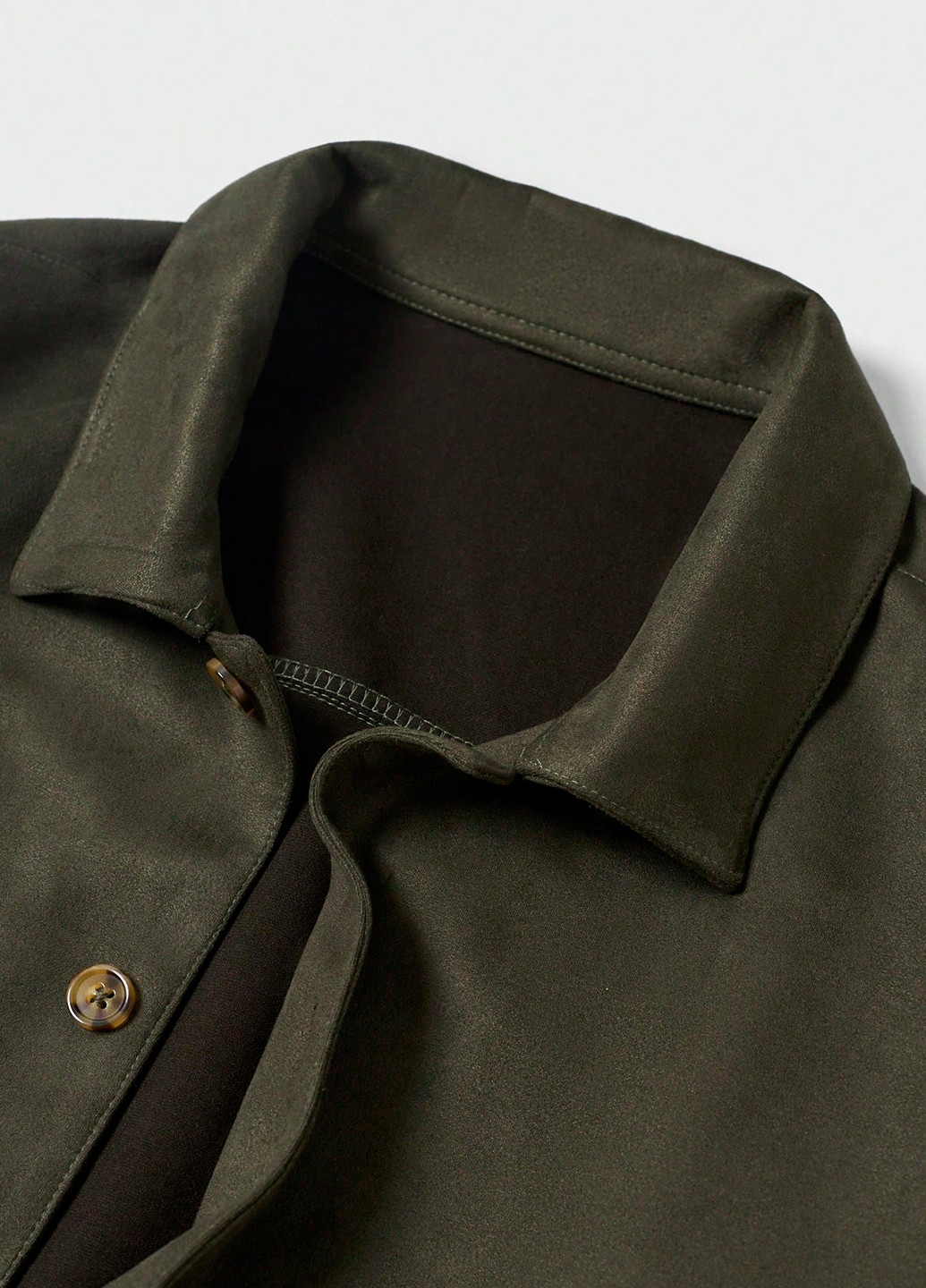 Оливкова (хакі) демісезонна куртка SHEIN