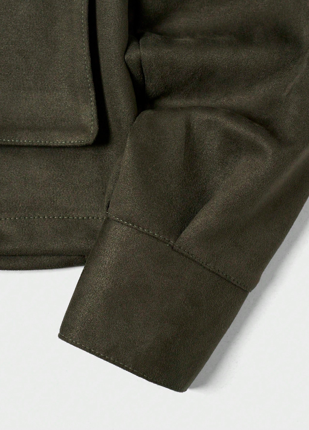 Оливкова (хакі) демісезонна куртка SHEIN