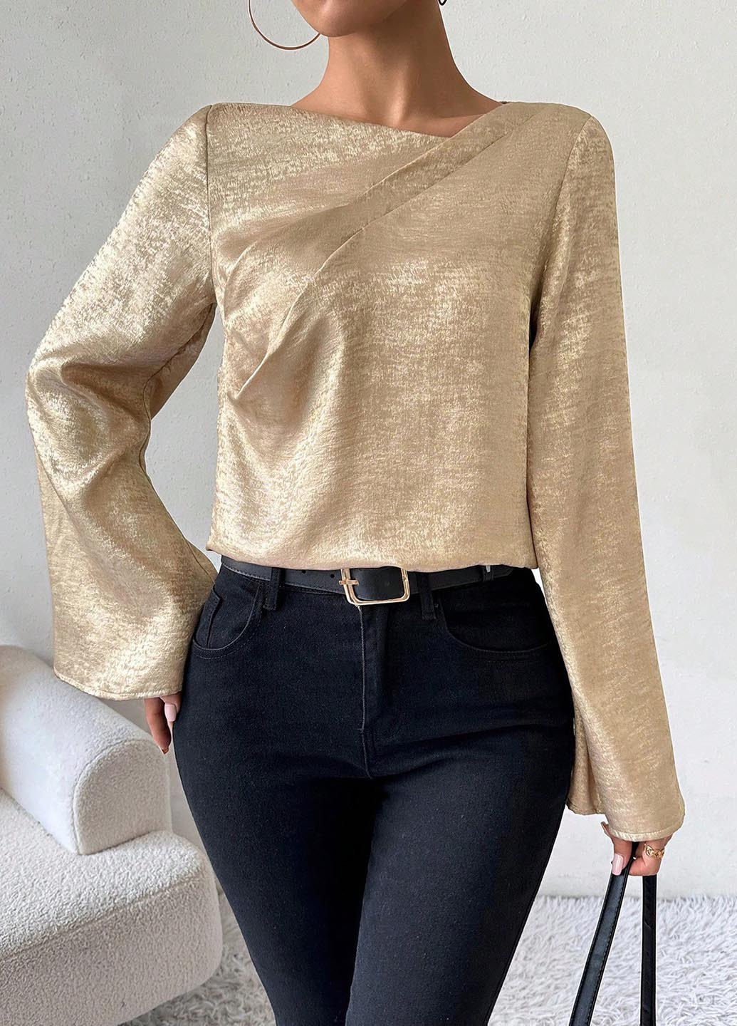 Золота блуза SHEIN