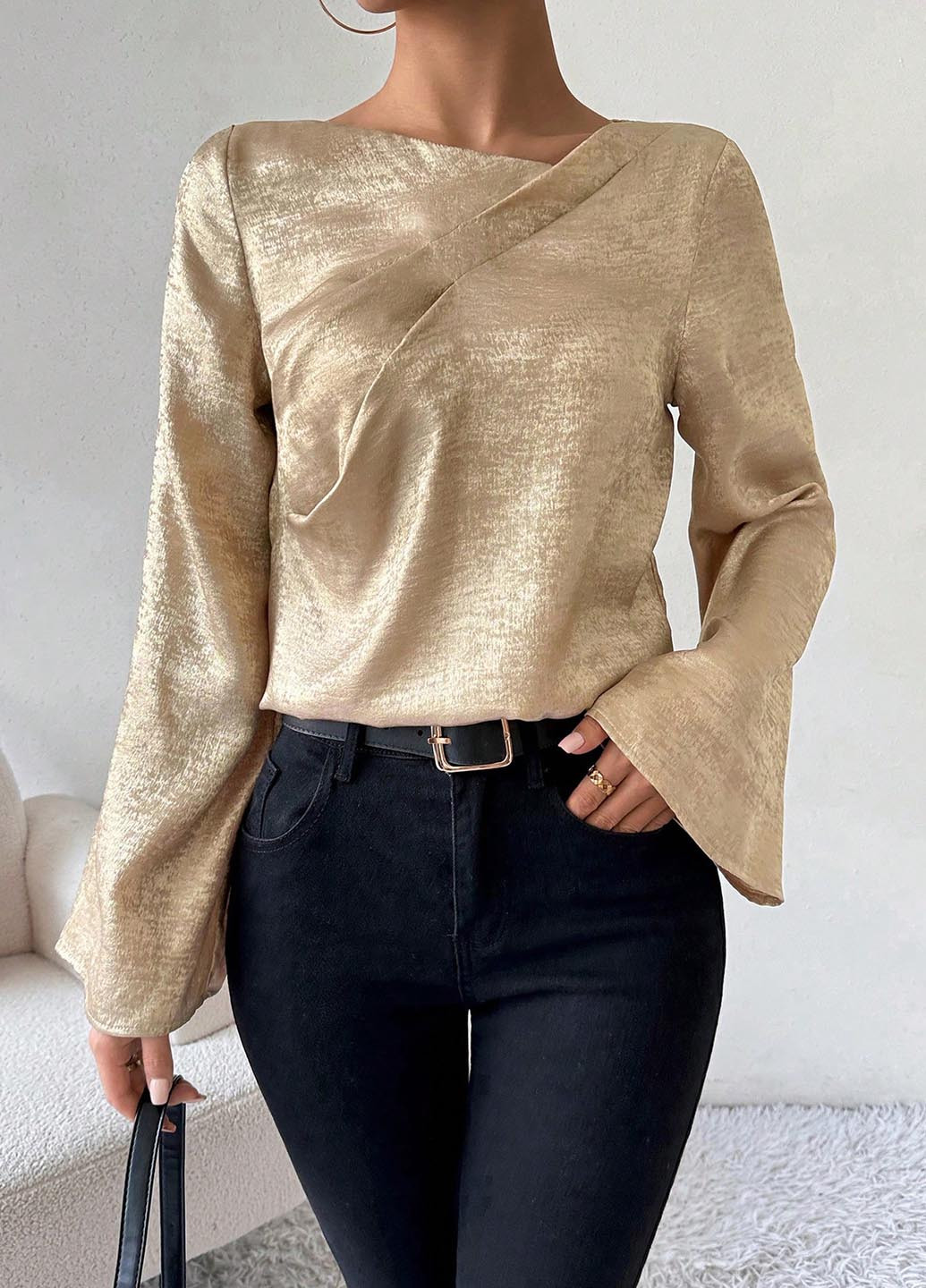 Золота блуза SHEIN