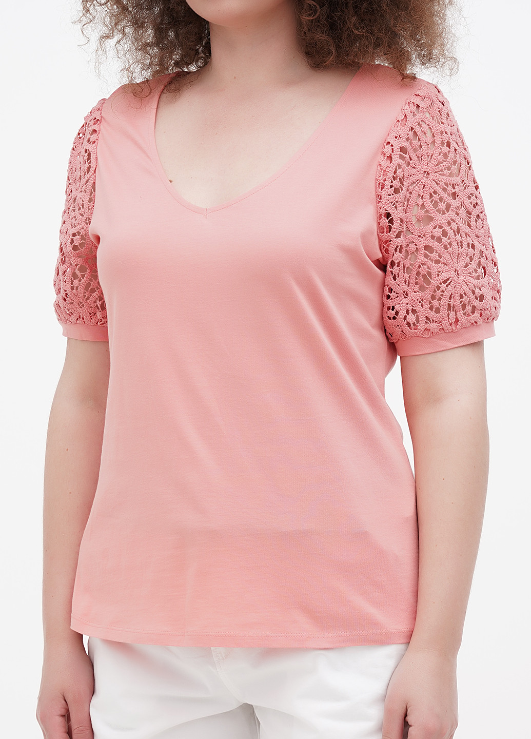 Рожева літня футболка Orsay