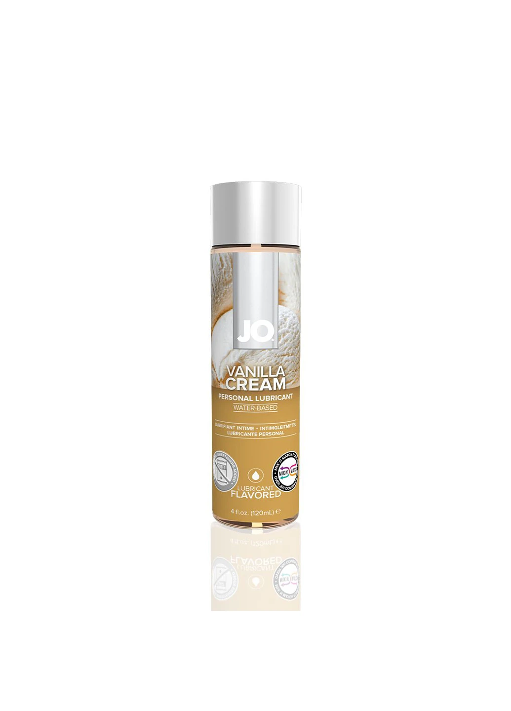 Смазка на водной основе H2O - Vanilla Cream (120 мл) без сахара, растительный глицерин System JO (254151758)