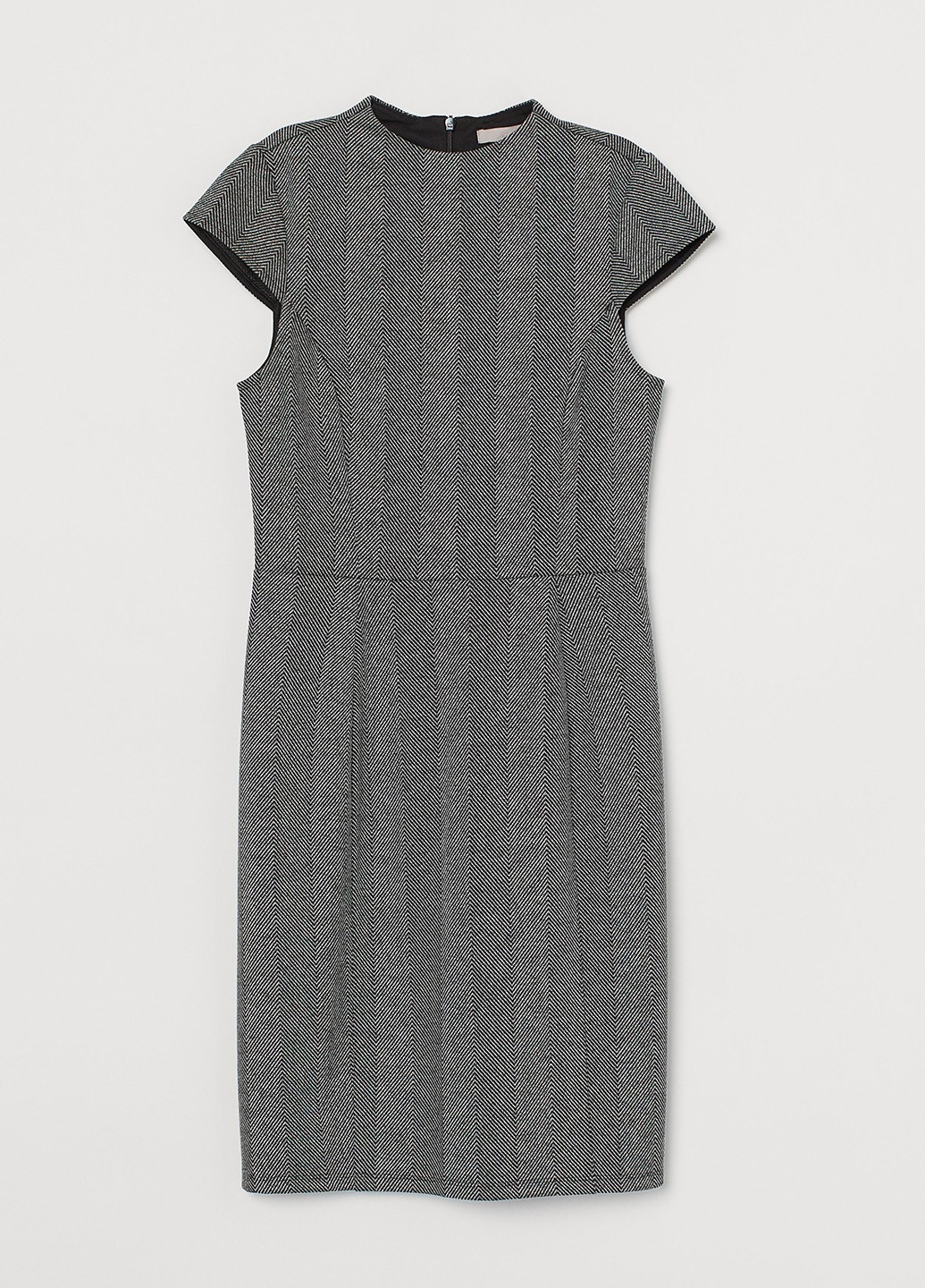 Чорно-білий кежуал сукня футляр H&M з геометричним візерунком