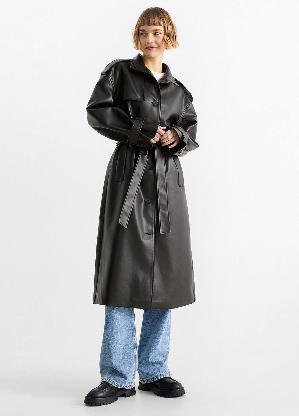 Плащ C&A на пуговицах демисезон (362157949)