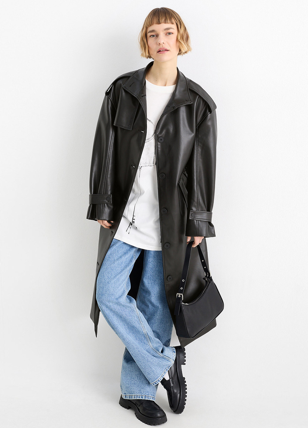 Плащ C&A на пуговицах демисезон (362157949)