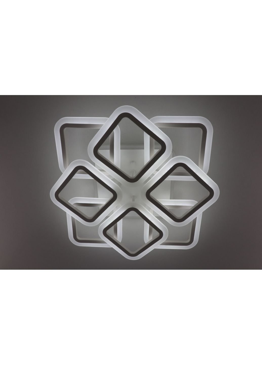 Люстра потолочная LED с пультом A2400/4+4S-RGB-wh Белый 11х50х50 см. Sunnysky (253630117)