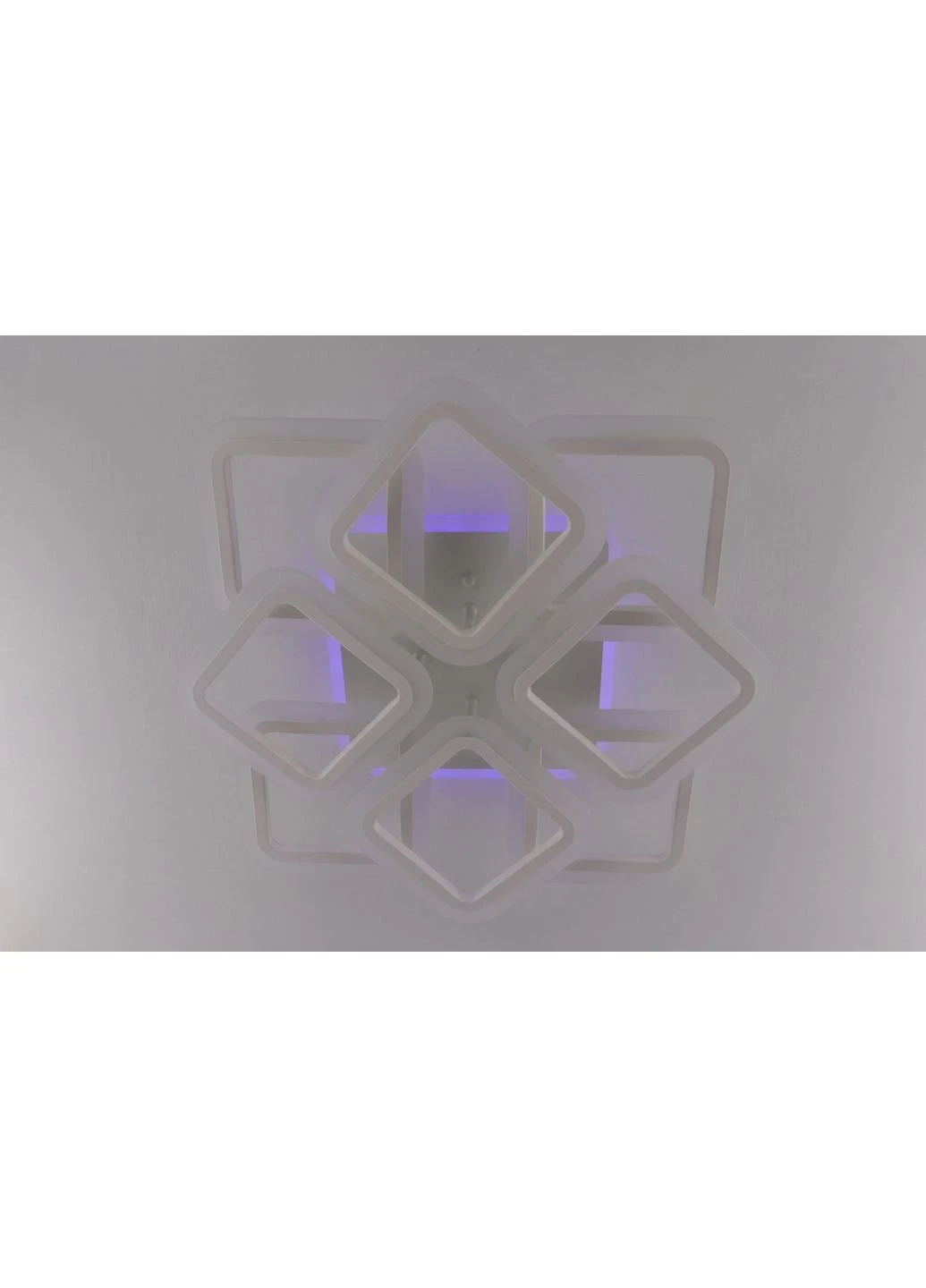 Люстра потолочная LED с пультом A2400/4+4S-RGB-wh Белый 11х50х50 см. Sunnysky (253630117)