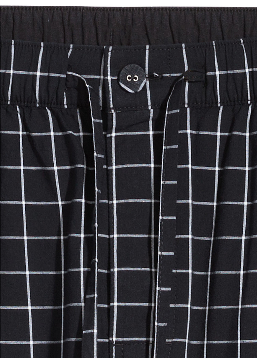 Черные домашние демисезонные прямые брюки H&M