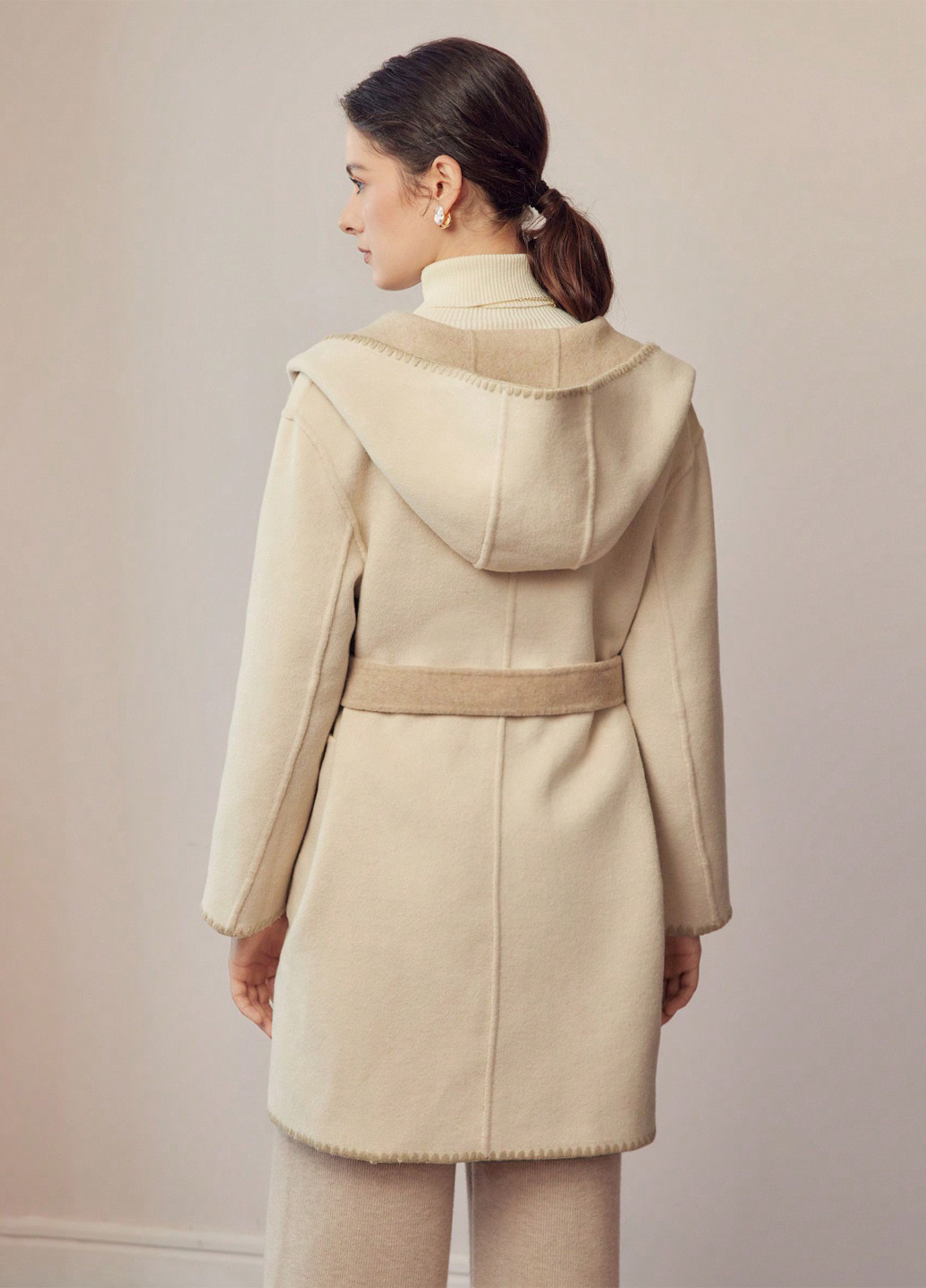 Бежеве демісезонне Пальто SHEIN