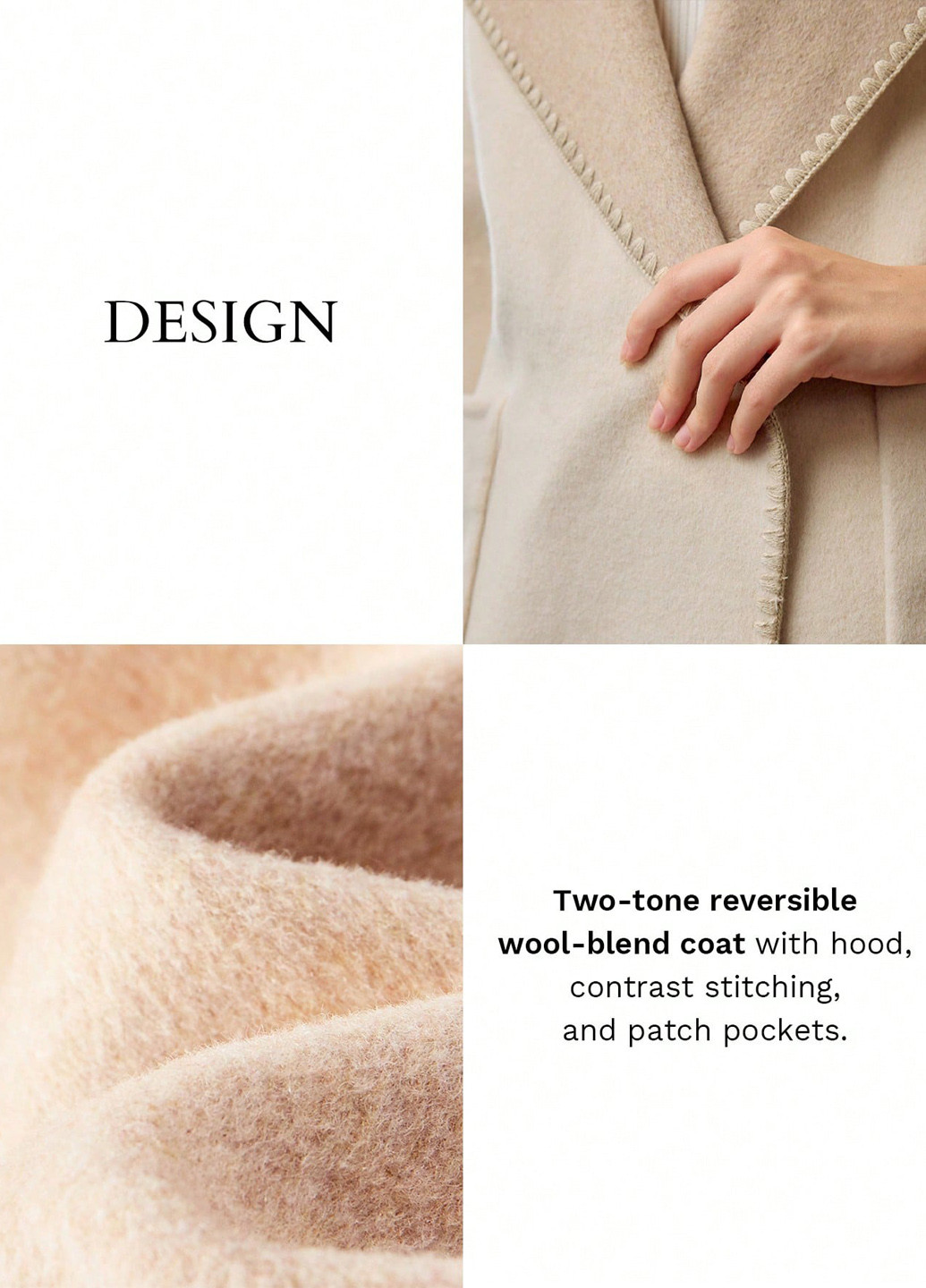 Бежеве демісезонне Пальто SHEIN