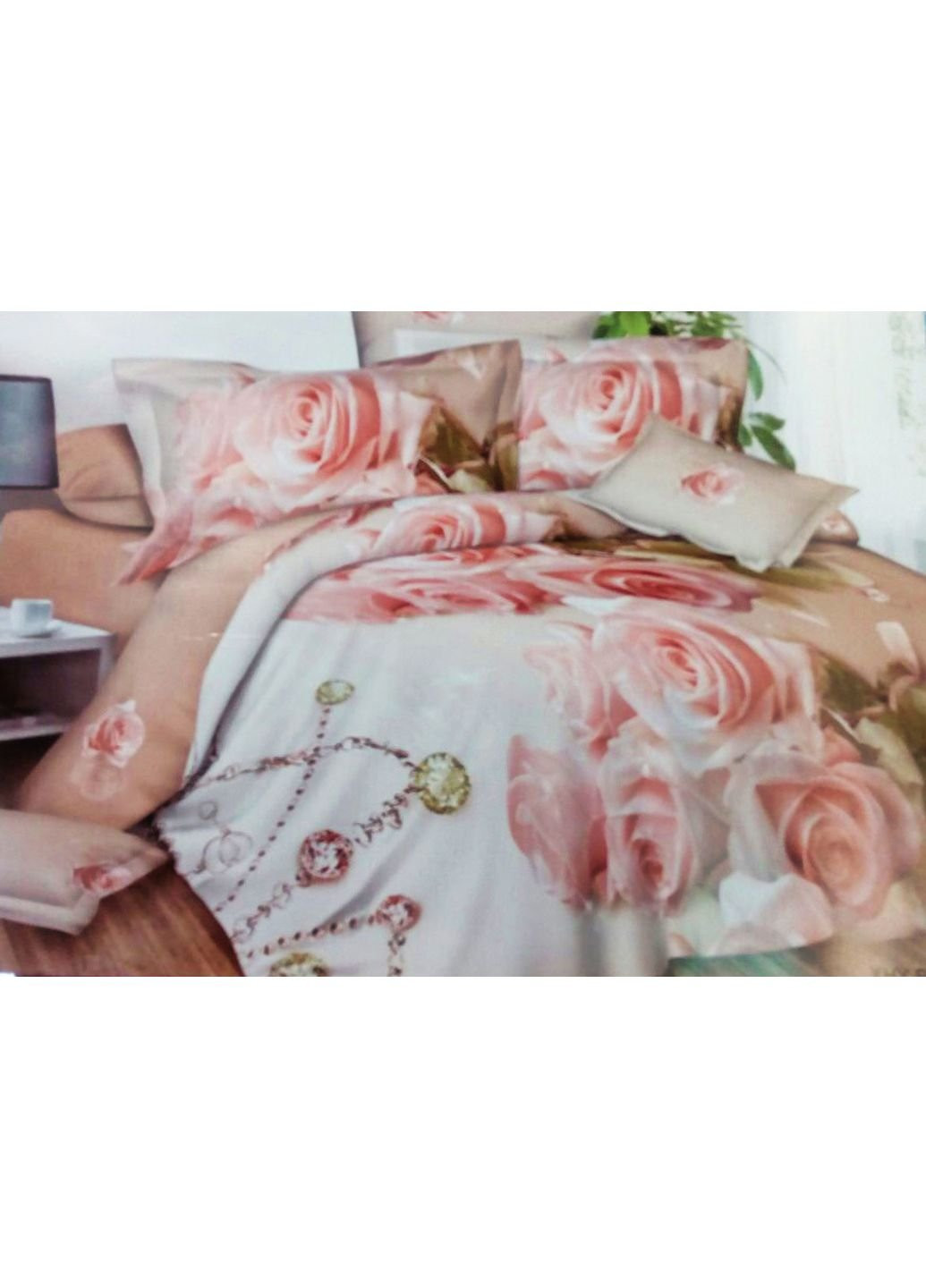 Комплект постельного белья от украинского производителя Polycotton Двуспальный 90908 Moda (253661903)