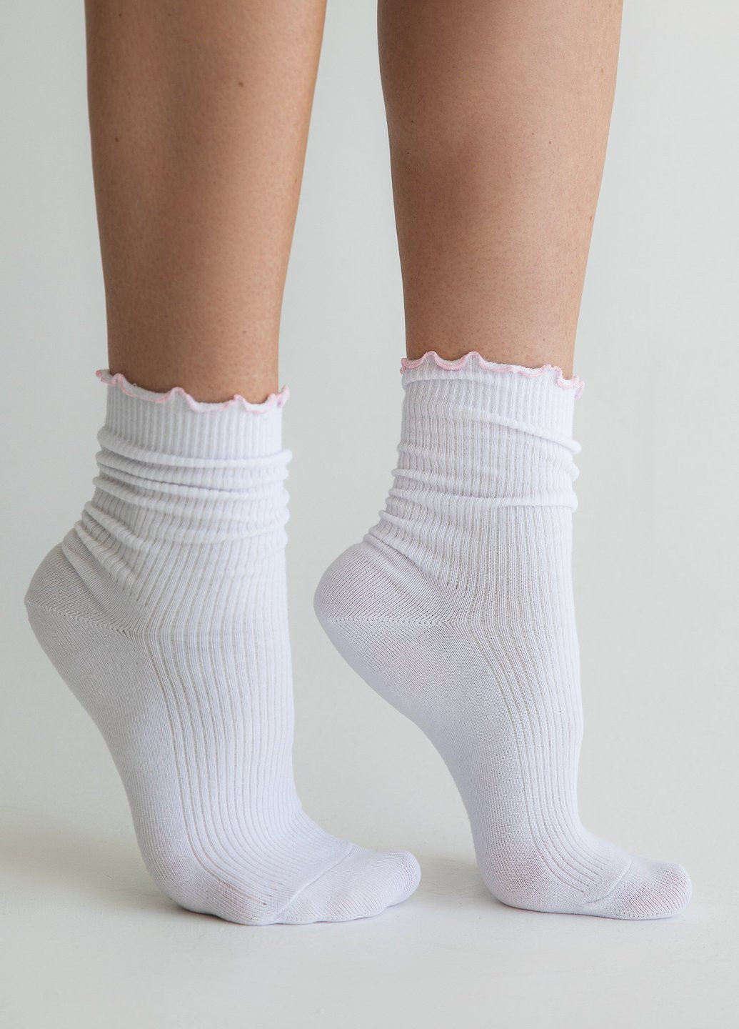 Білі шкарпетки Gepur однотонні (346046618)