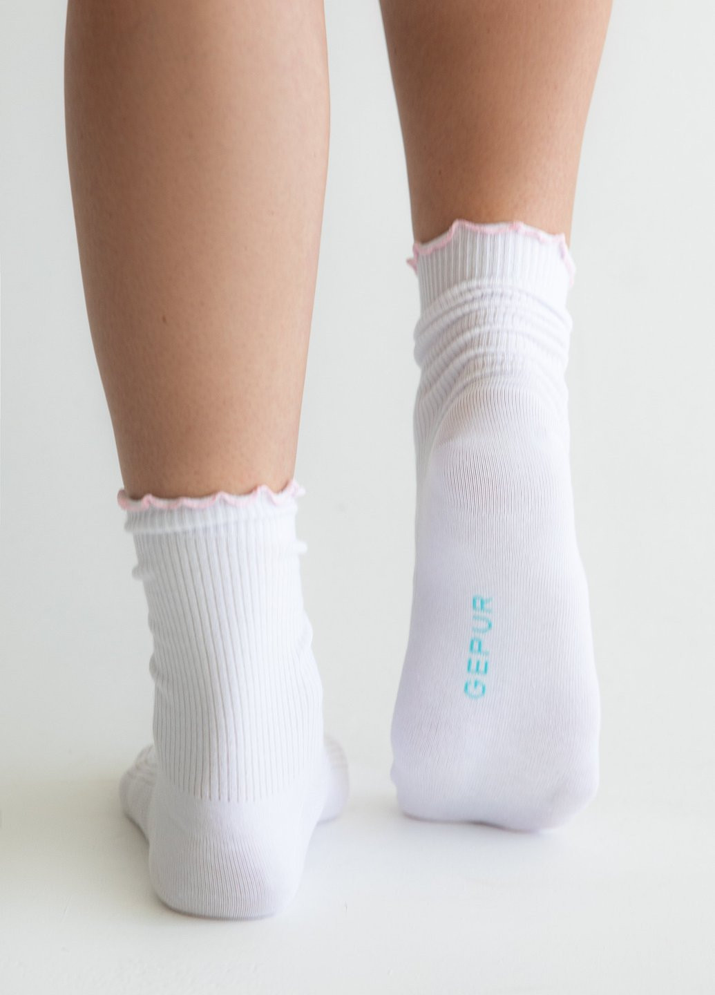 Білі шкарпетки Gepur однотонні (346046618)