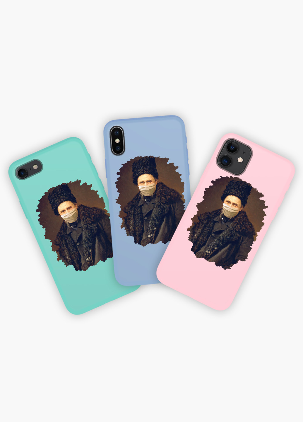 Чехол силиконовый Apple Iphone 7 plus Тарас Шевченко Карантин (Taras Shevchenko Quarantine) Белый (17364-1427) MobiPrint (219504964)