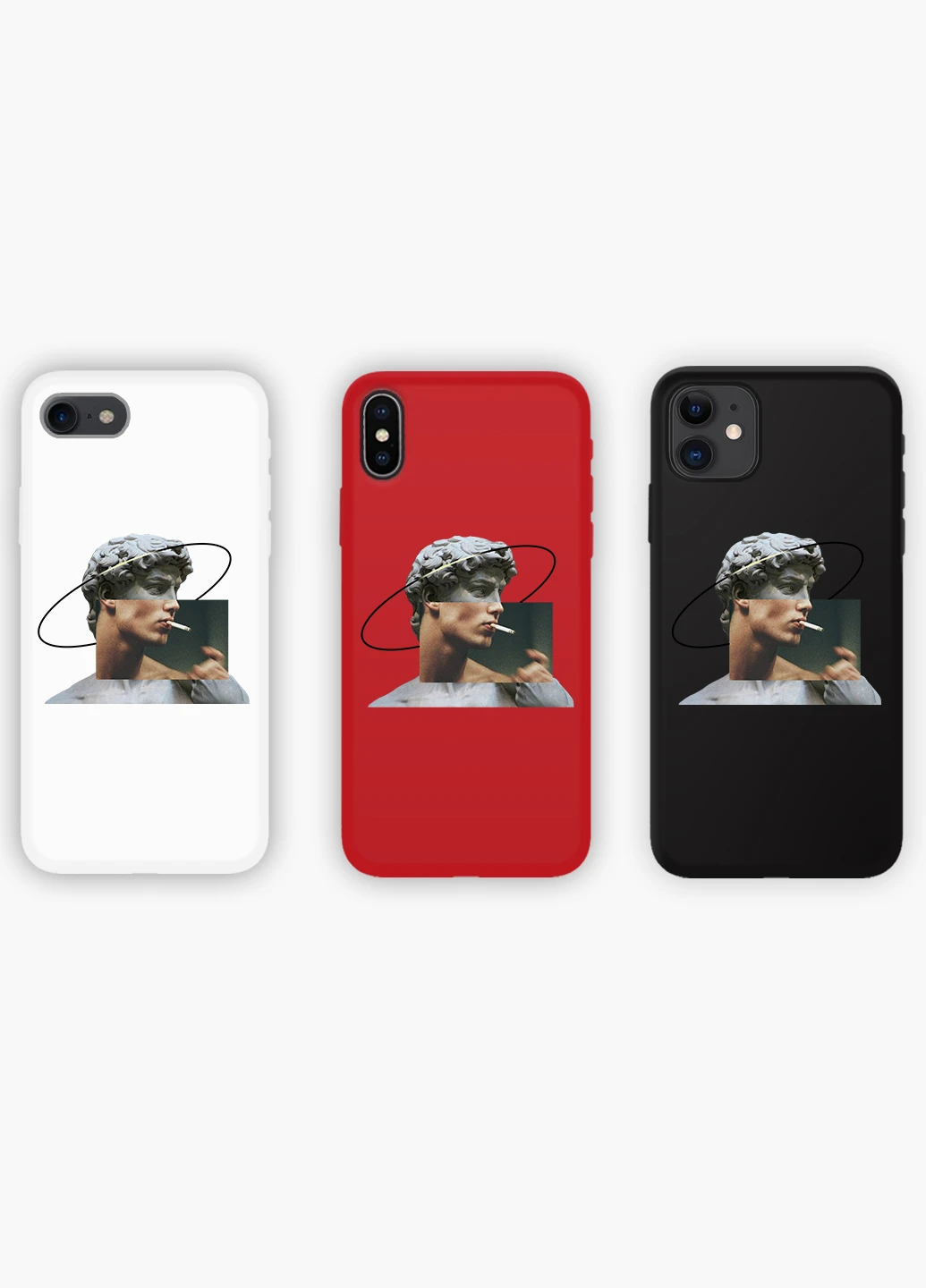 Чохол силіконовий Apple Iphone 8 plus Ренесанс Давид Мікеланджело (David Michelangelo) (6154-1201) MobiPrint (219336152)