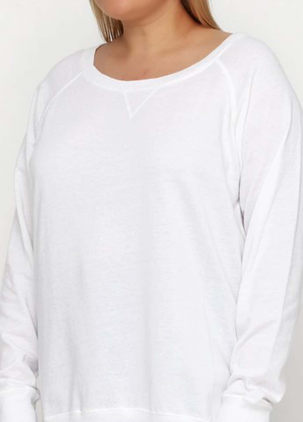 Білий світшот Lat однотонний без декору (361960203)