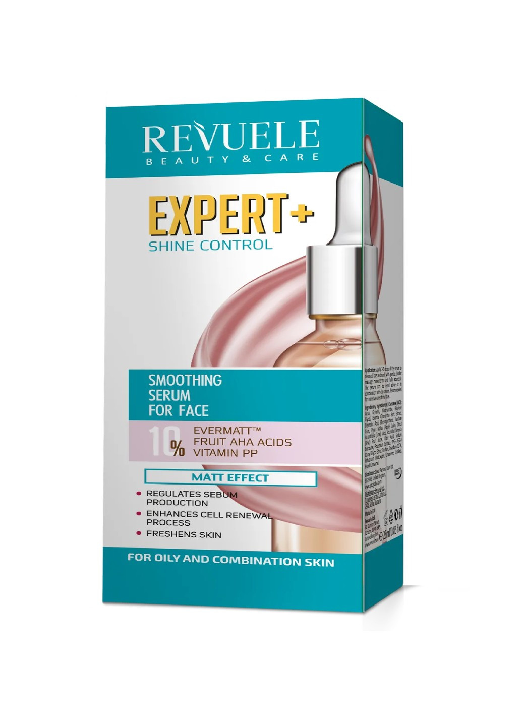 Разглаживающая сыворотка для лица Контроль блеска Expert+ 30 мл REVUELE (253477555)