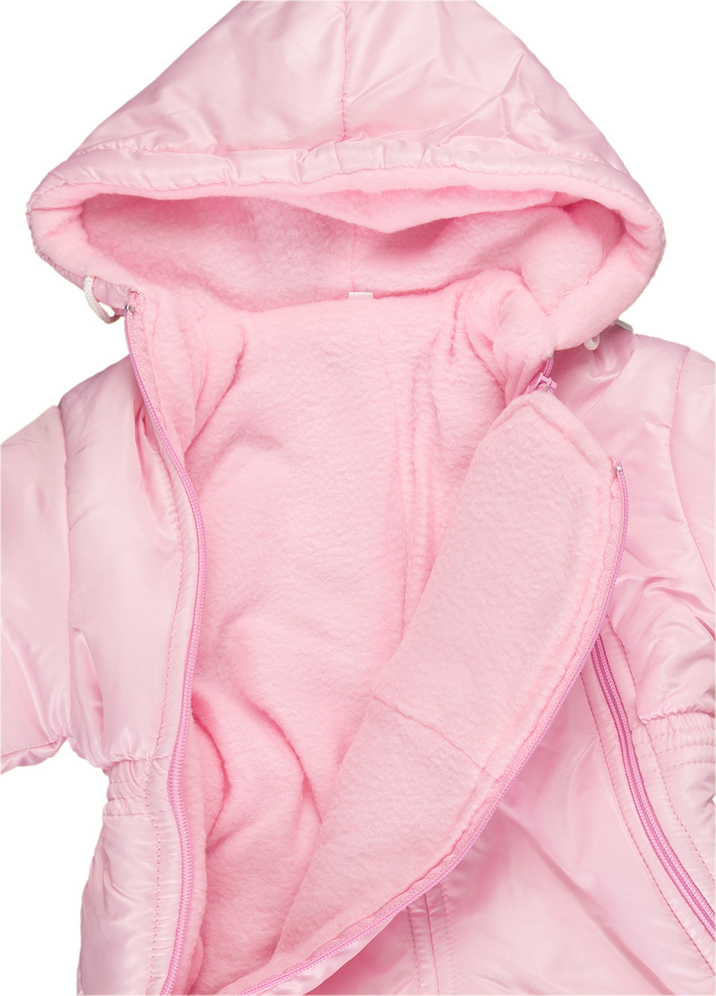 Демісезонний комбінезон для малюка Vestes однотонний рожевий кежуал