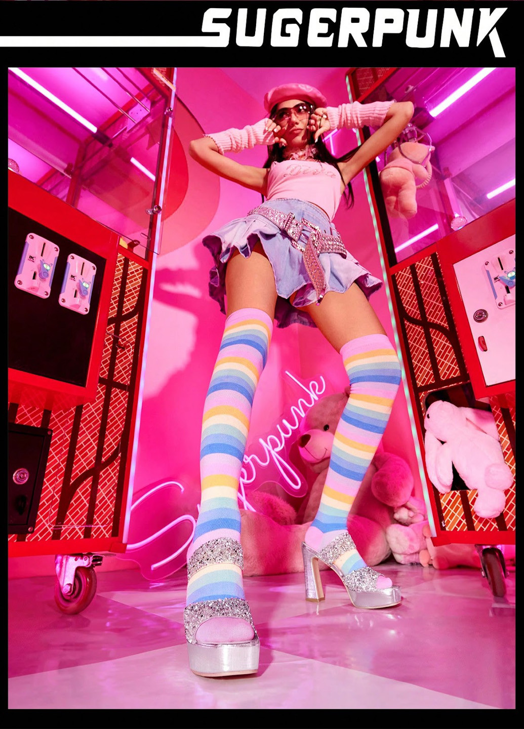 Серебряные босоножки SHEIN со стразами