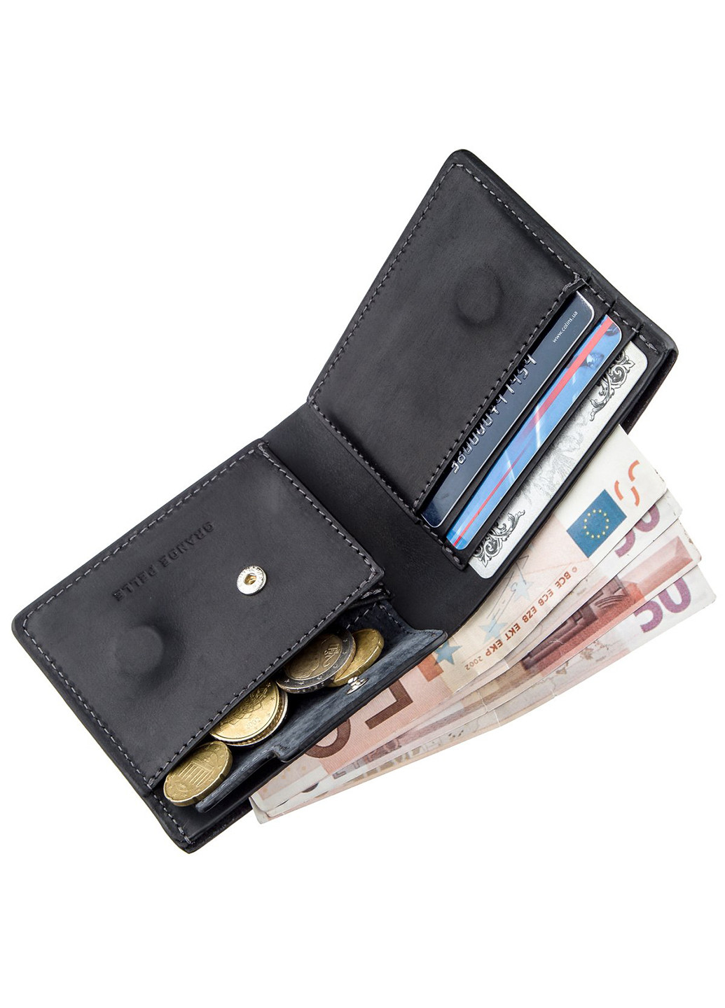 Шкіряний гаманець 9х11х3 см Grande Pelle (253174549)