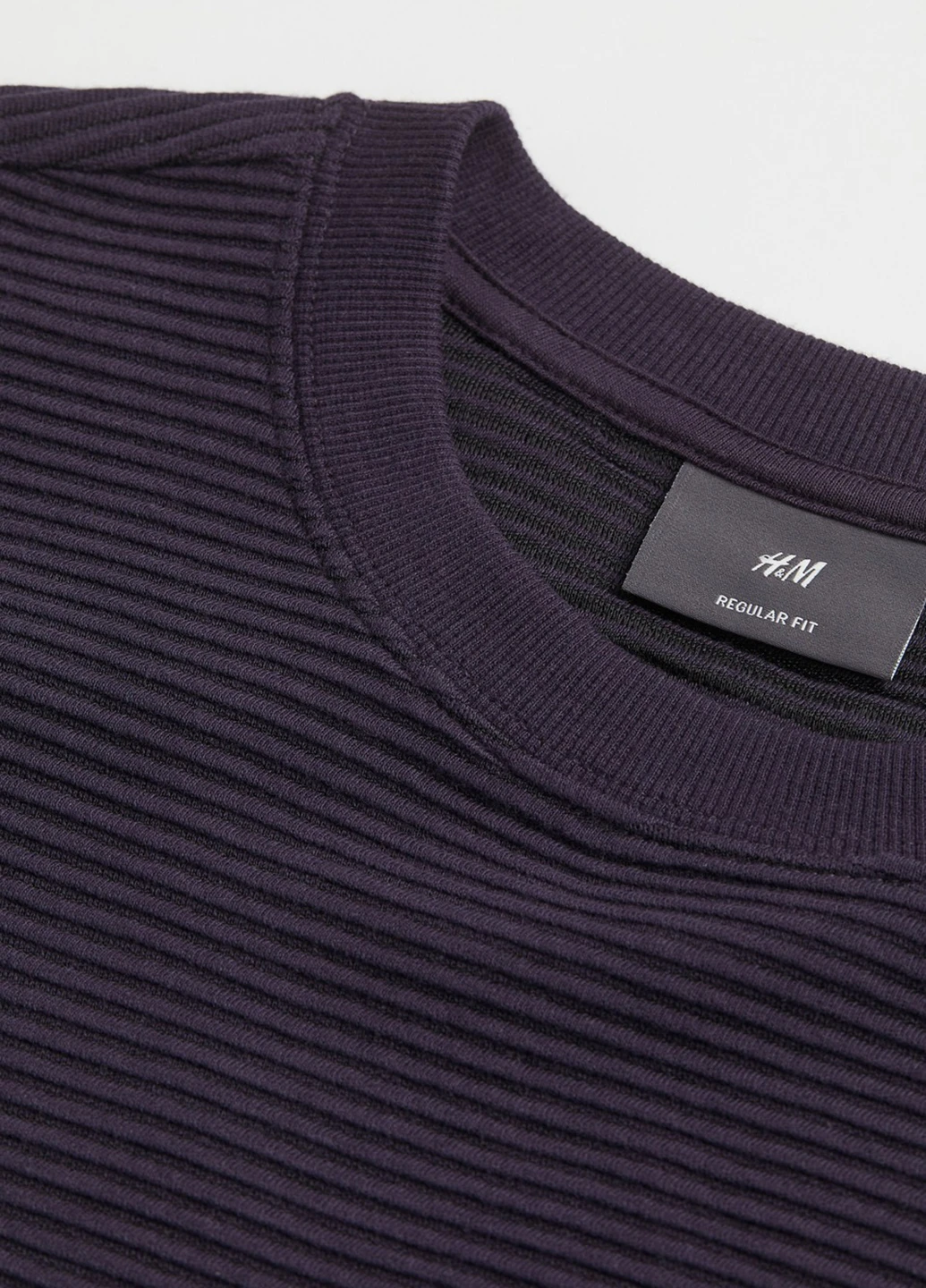 Темно-синій світшот H&M однотонний без декору (307314162)
