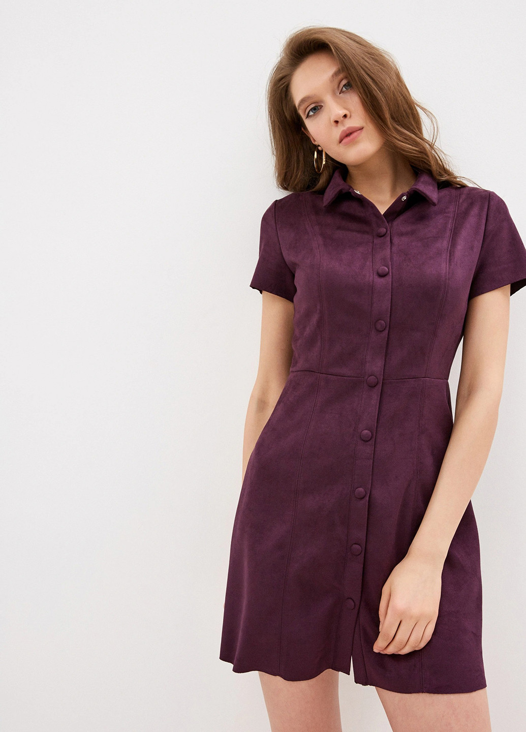 Фиолетовое кэжуал платье рубашка befree